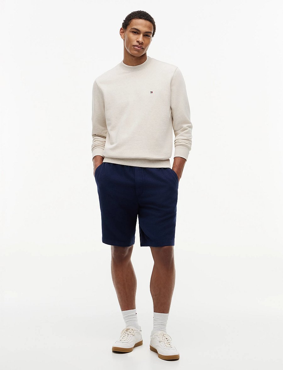 Tommy Hilfiger - ESSENTIAL TERRY CREWNECK - shop by occasion - heathered oatmilk - 5