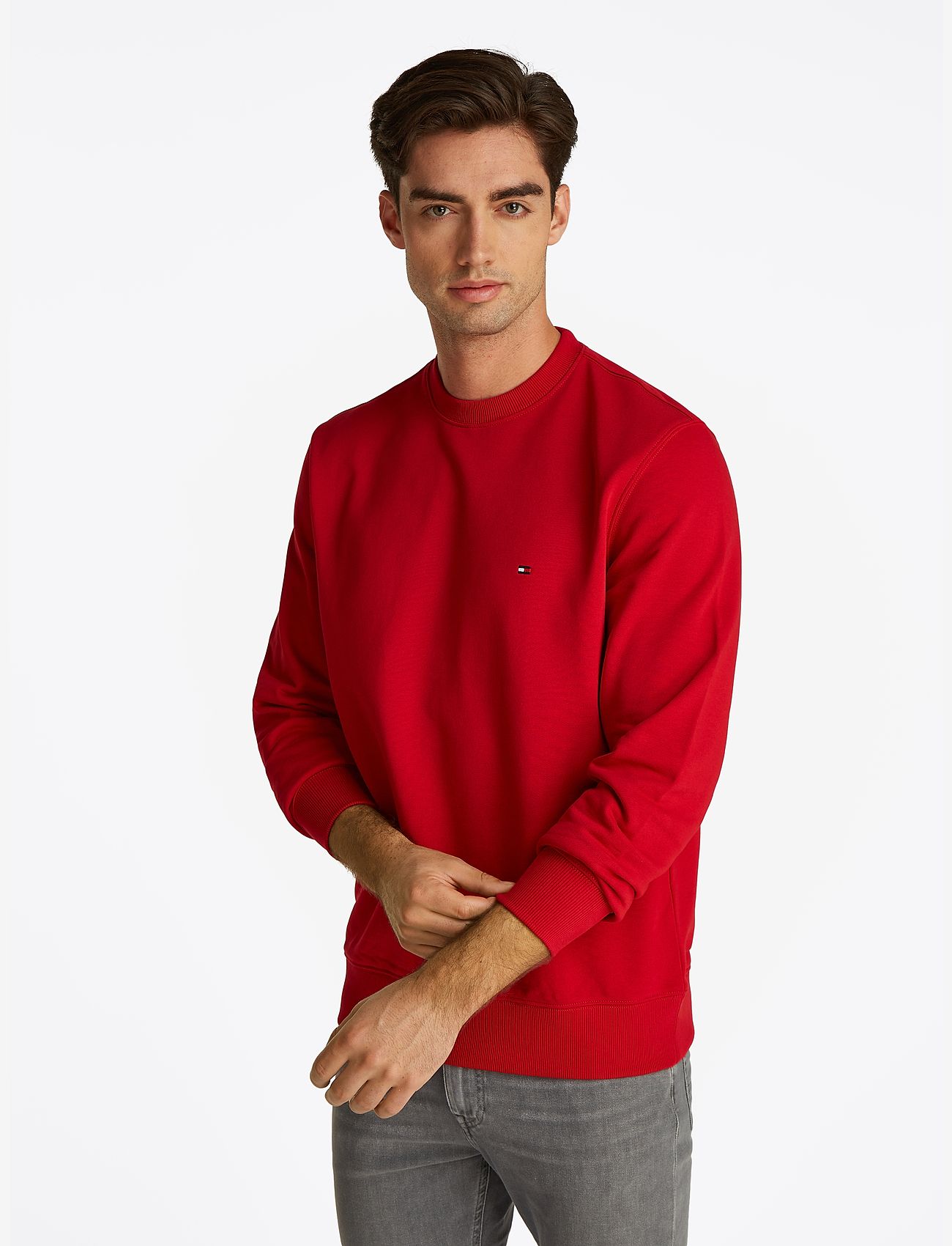 Tommy Hilfiger - ESSENTIAL TERRY CREWNECK - shop efter anledning - medium red - 0