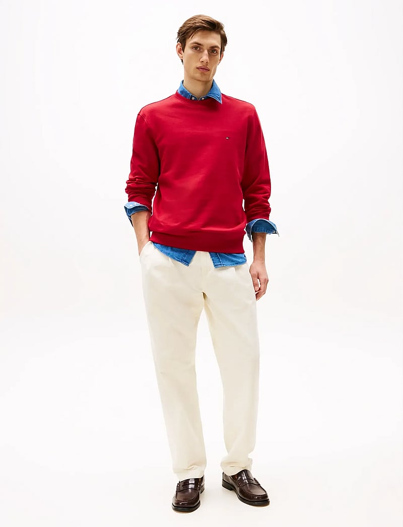 Tommy Hilfiger - ESSENTIAL TERRY CREWNECK - shop efter anledning - medium red - 4