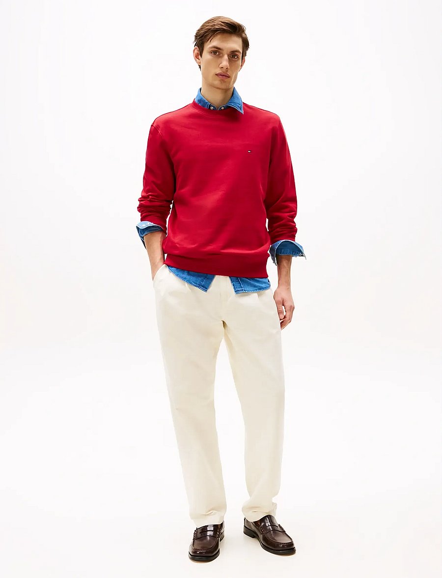 Tommy Hilfiger - ESSENTIAL TERRY CREWNECK - sweats - medium red - 4