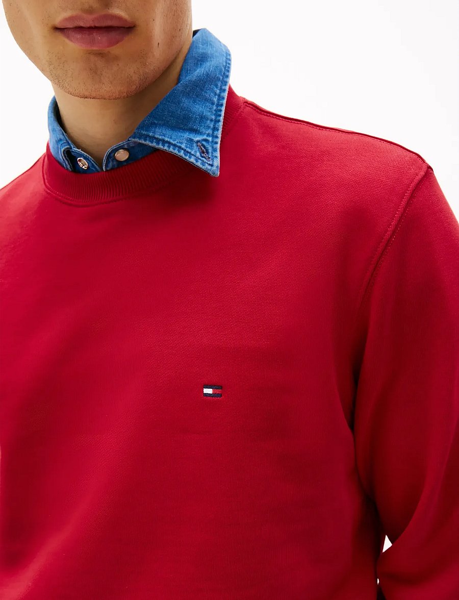 Tommy Hilfiger - ESSENTIAL TERRY CREWNECK - sweats - medium red - 5