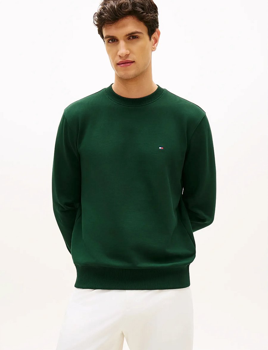 Tommy Hilfiger - ESSENTIAL TERRY CREWNECK - sweats - nocturnal green - 0