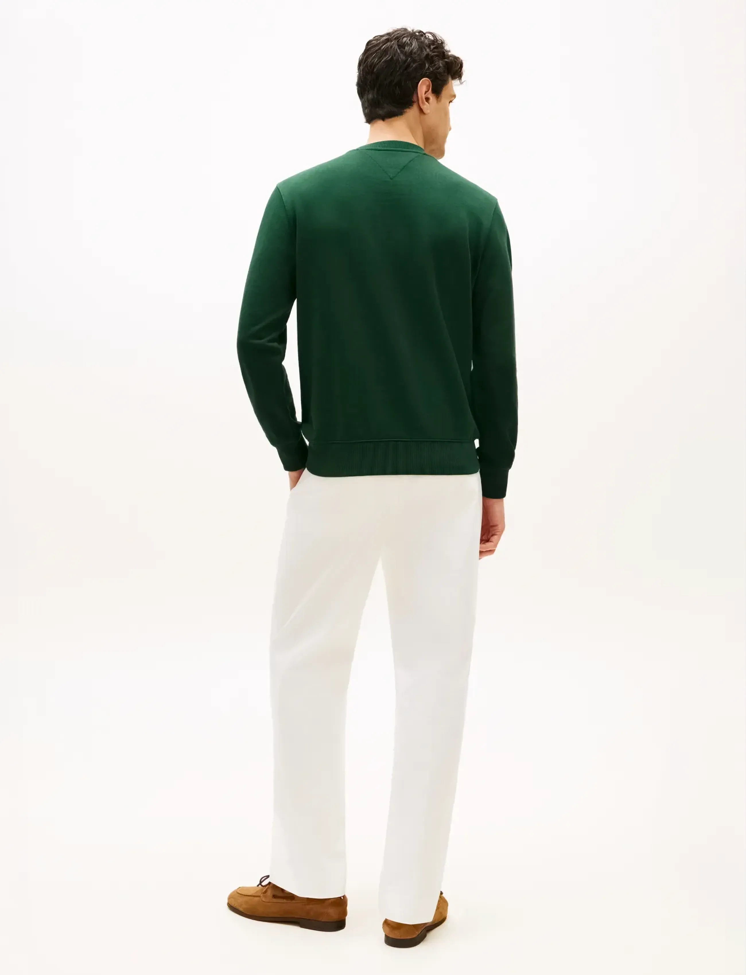 Tommy Hilfiger - ESSENTIAL TERRY CREWNECK - vacation essentials - nocturnal green - 2