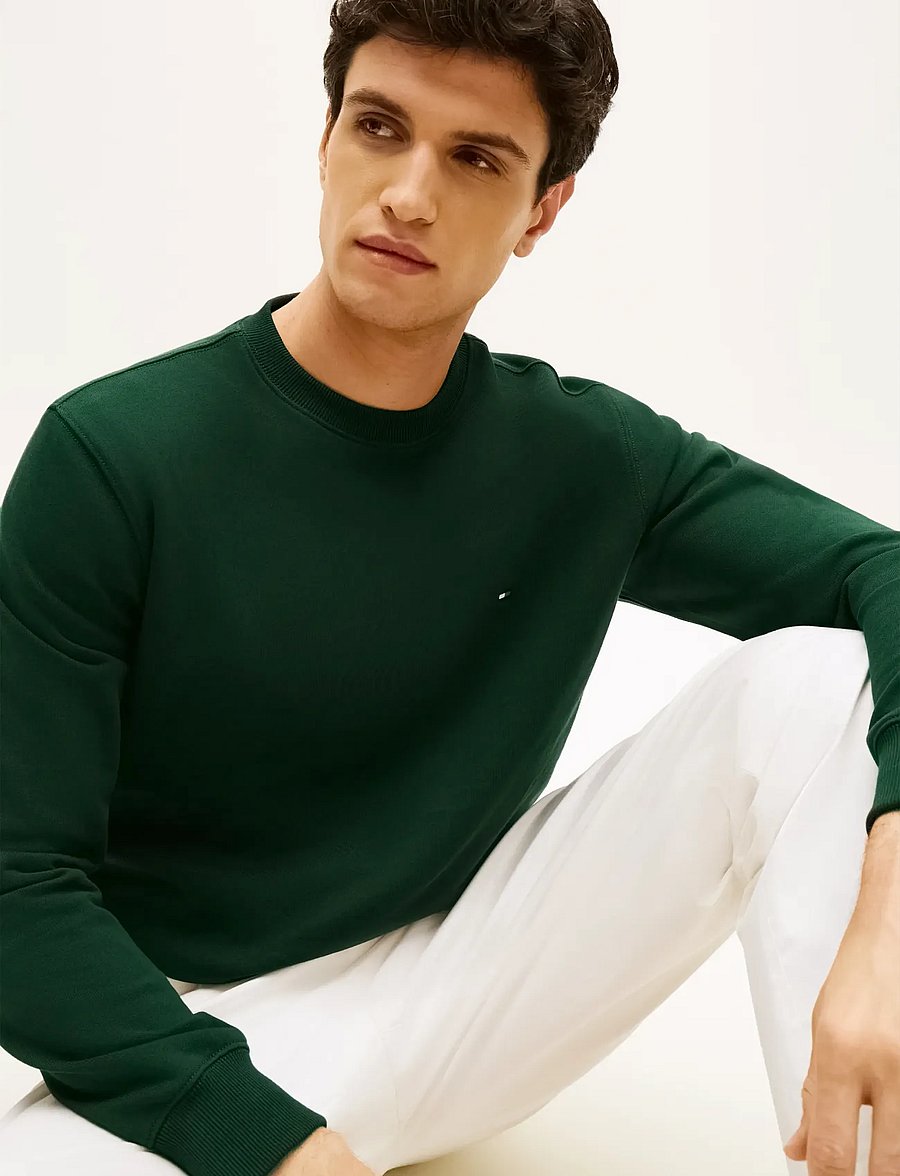 Tommy Hilfiger - ESSENTIAL TERRY CREWNECK - sweats - nocturnal green - 4