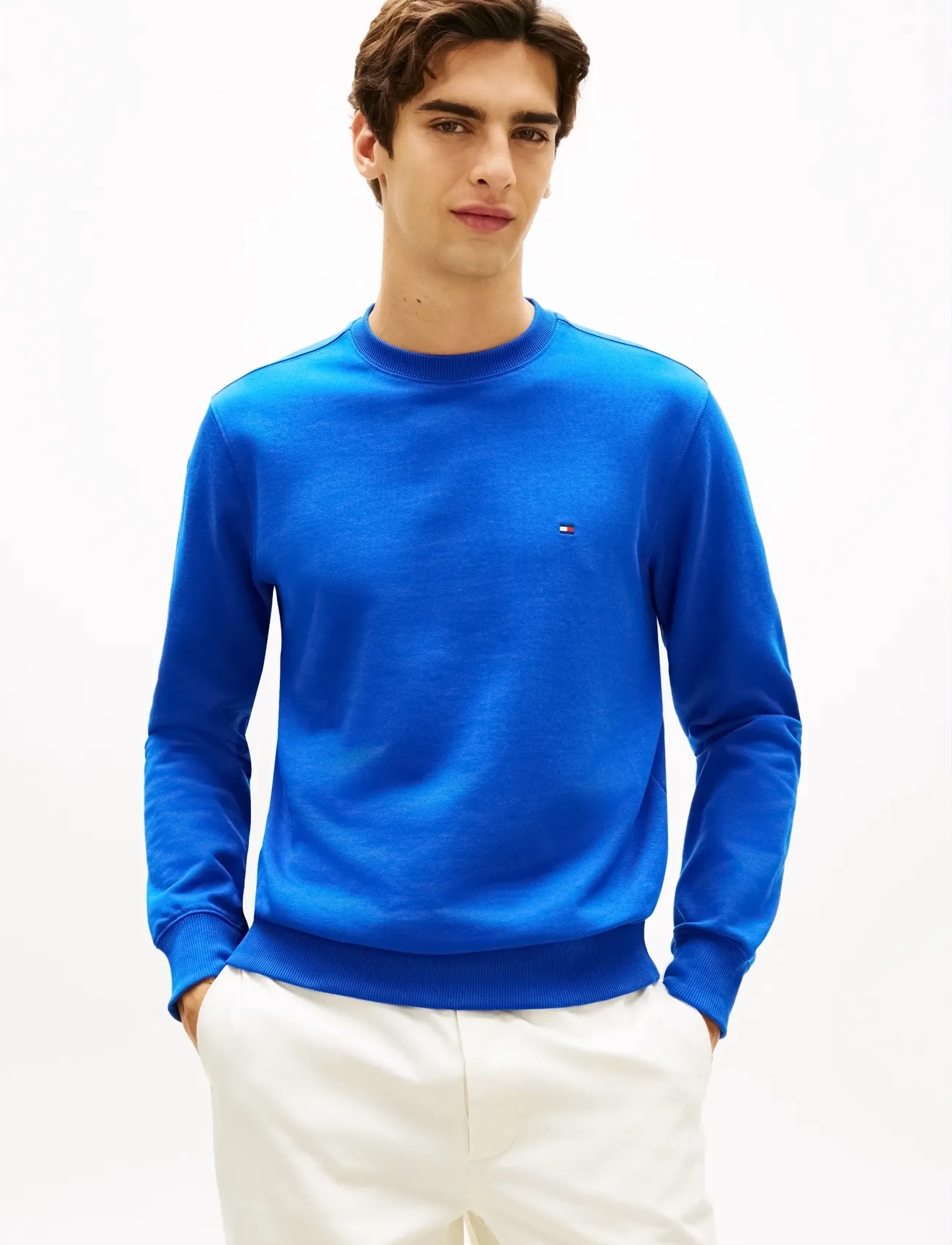 Tommy Hilfiger ESSENTIAL TERRY CREWNECK - Tommy Hilfiger - REGAL BLUE / blue