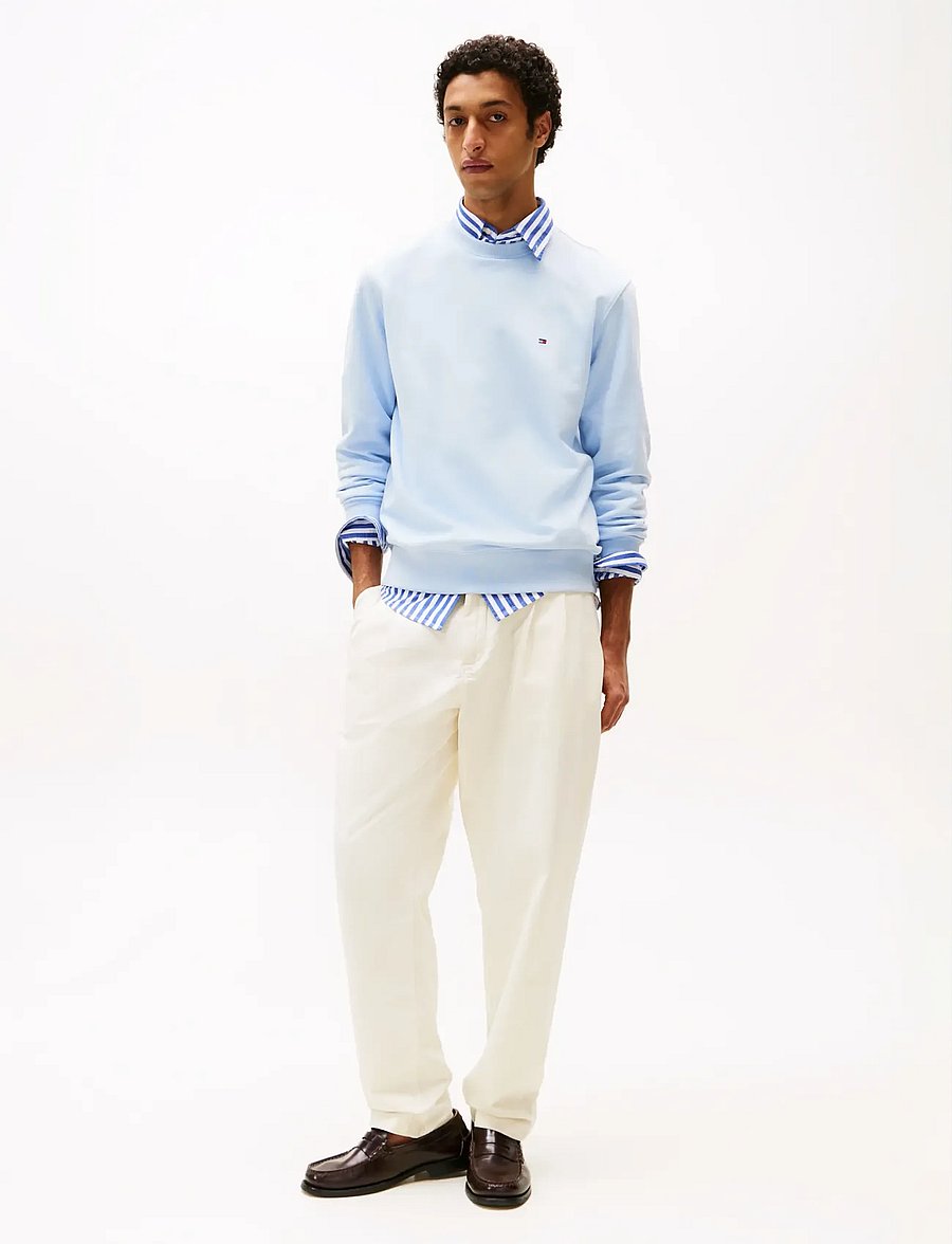 Tommy Hilfiger - ESSENTIAL TERRY CREWNECK - shoppa efter tillfälle - sky blue - 4