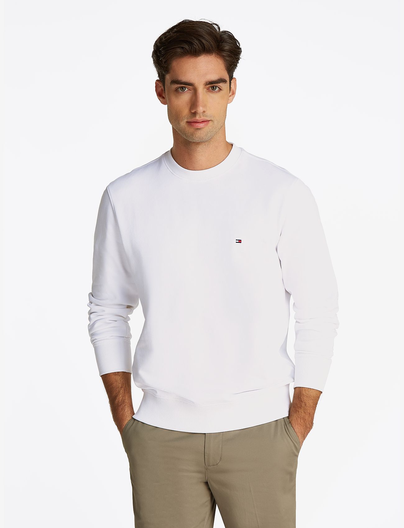 Tommy Hilfiger - ESSENTIAL TERRY CREWNECK - osta olukorra järgi - white - 0