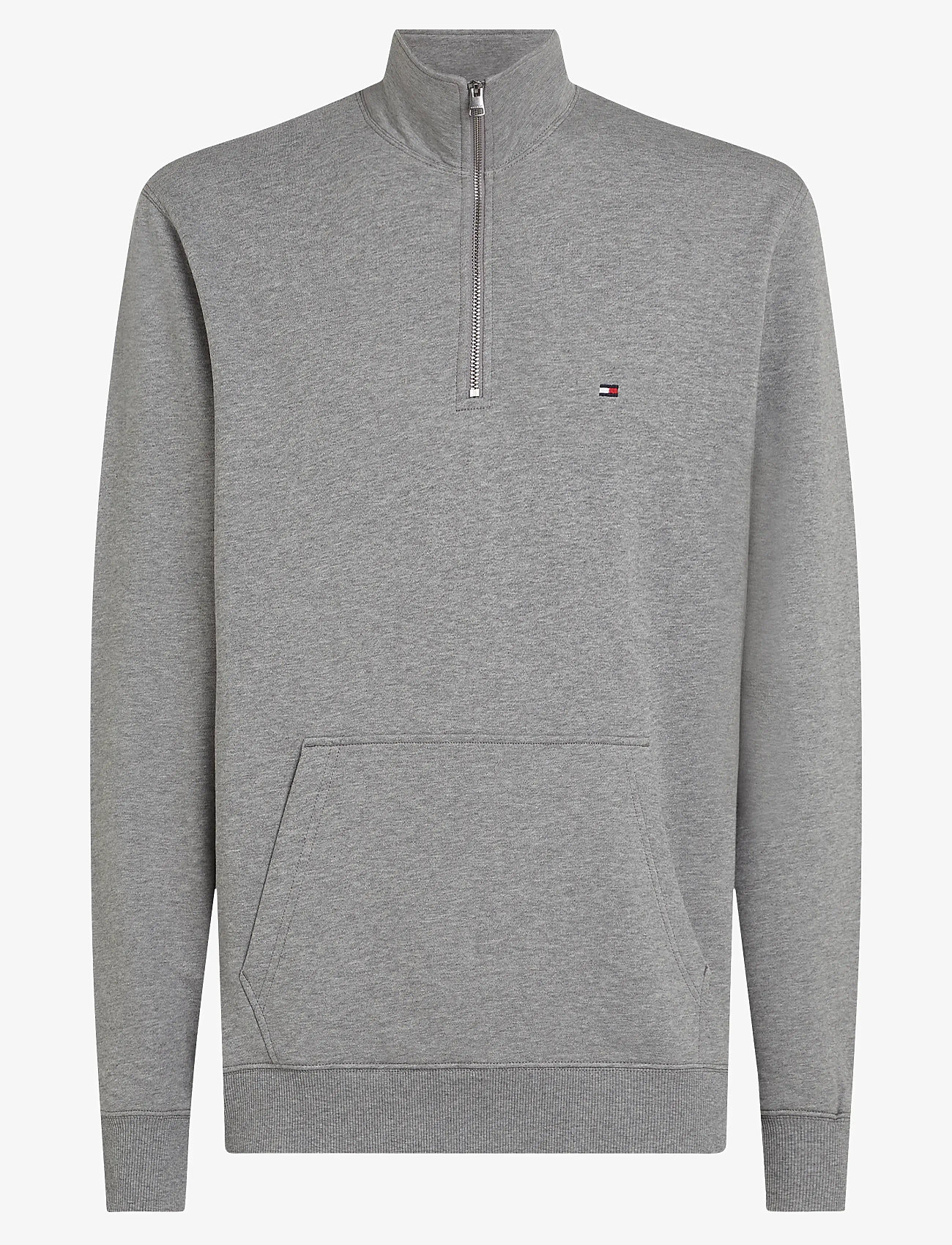 Tommy Hilfiger - ESSENTIAL TERRY 1/4 ZIP - nach anlass kaufen - medium grey heather - 1