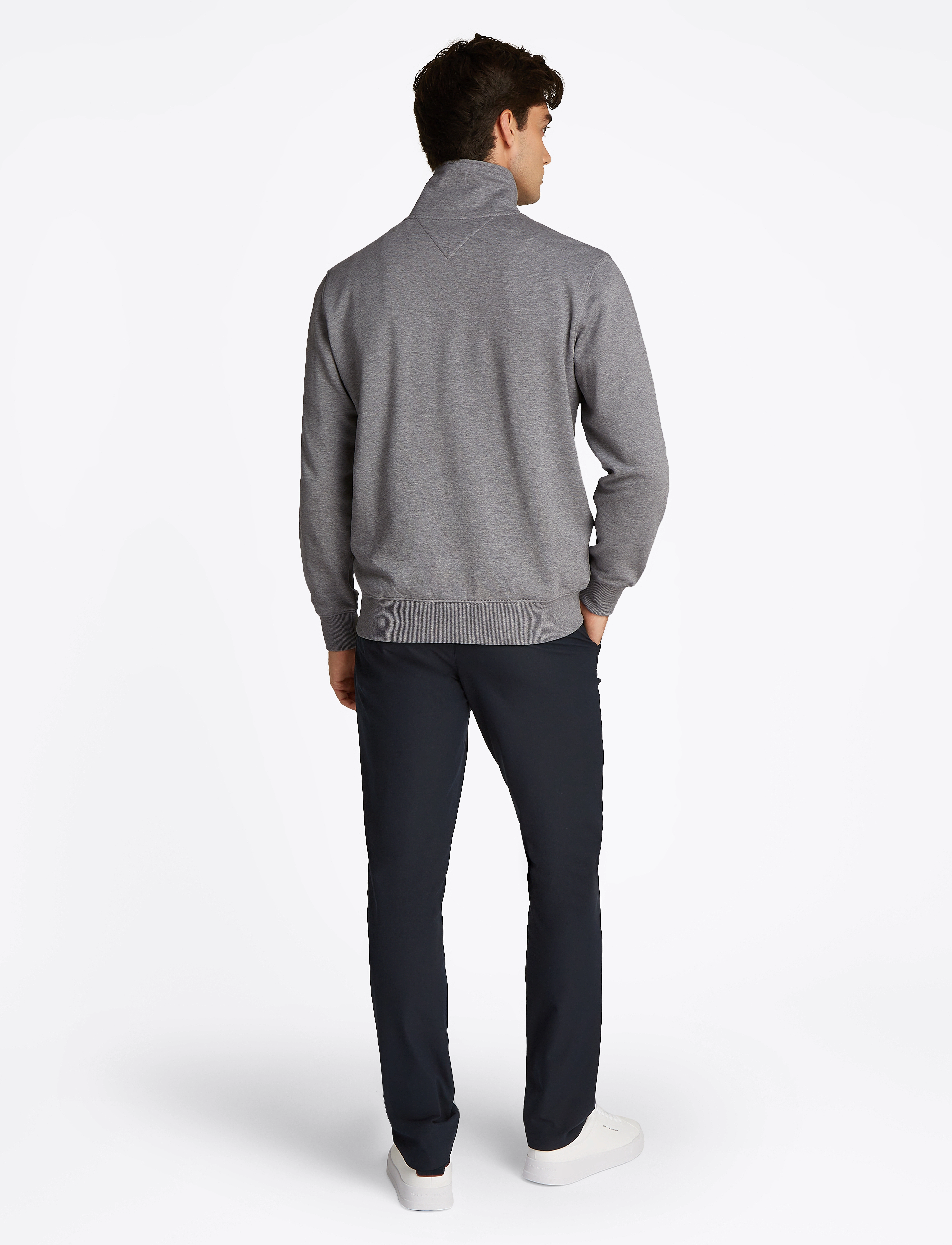Tommy Hilfiger - ESSENTIAL TERRY 1/4 ZIP - medium grey heather - 3