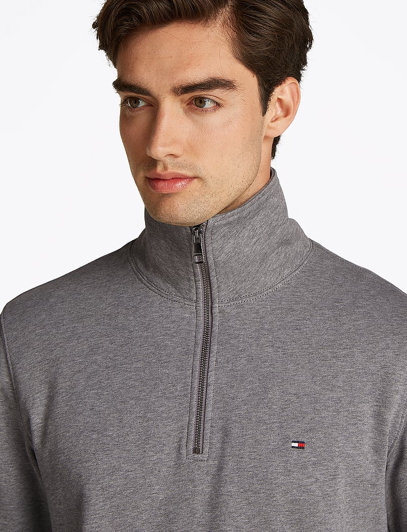 Tommy Hilfiger - ESSENTIAL TERRY 1/4 ZIP - nach anlass kaufen - medium grey heather - 4