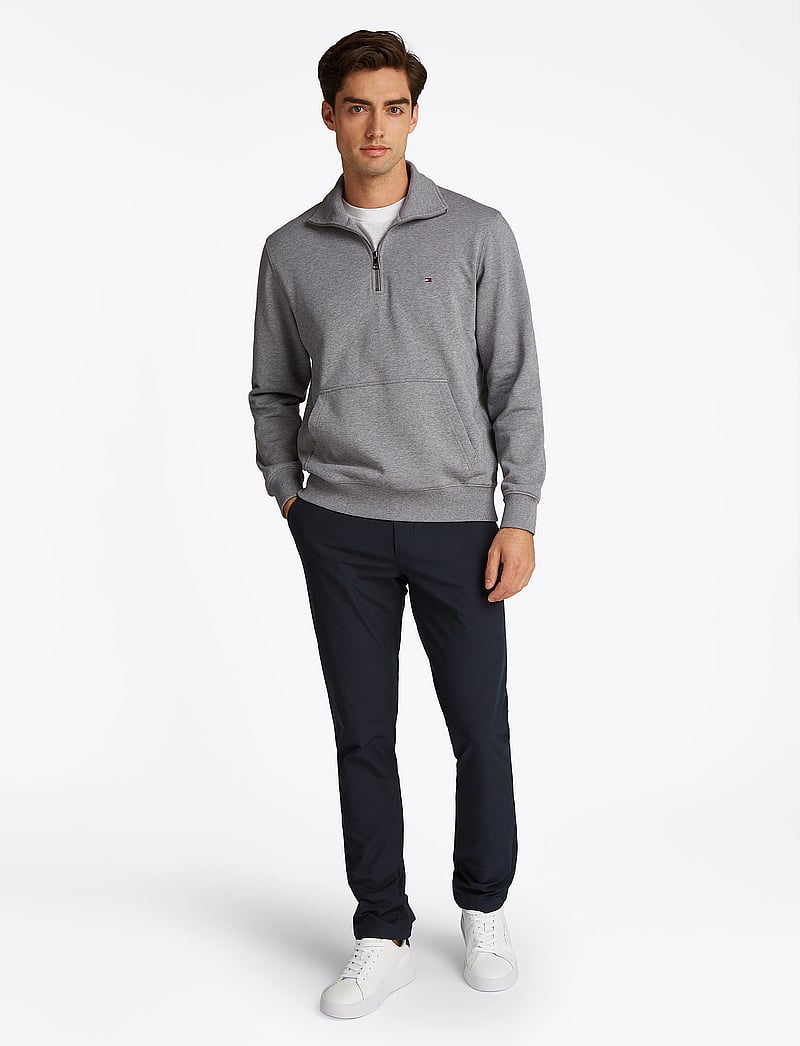 Tommy Hilfiger - ESSENTIAL TERRY 1/4 ZIP - nach anlass kaufen - medium grey heather - 5