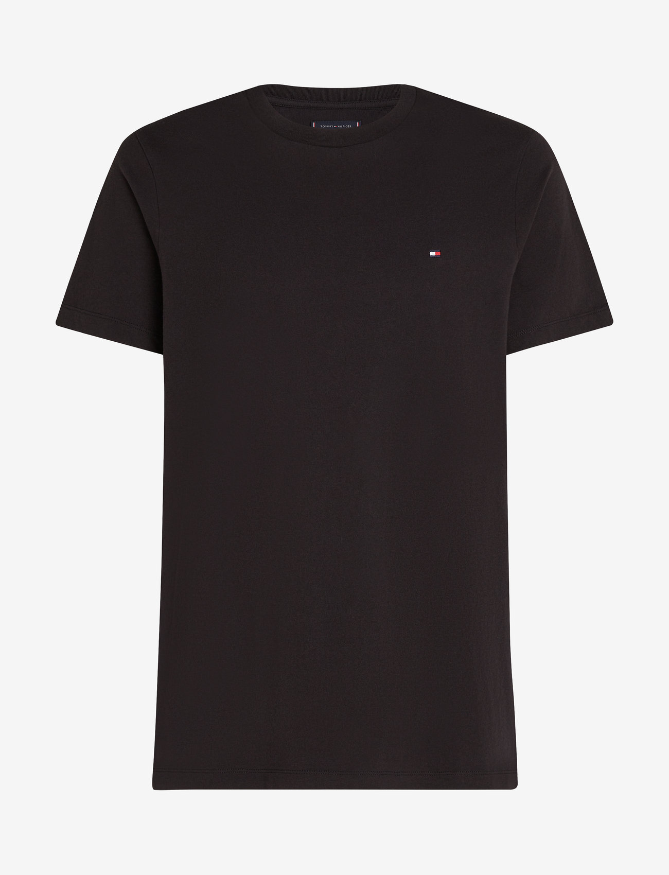 Tommy Hilfiger - ESSENTIAL REG FIT SOLID TEE - kortärmade t-shirts - black - 1