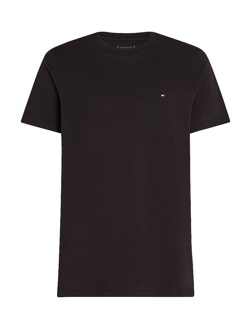 Tommy Hilfiger - ESSENTIAL REG FIT SOLID TEE - kortärmade t-shirts - black - 1