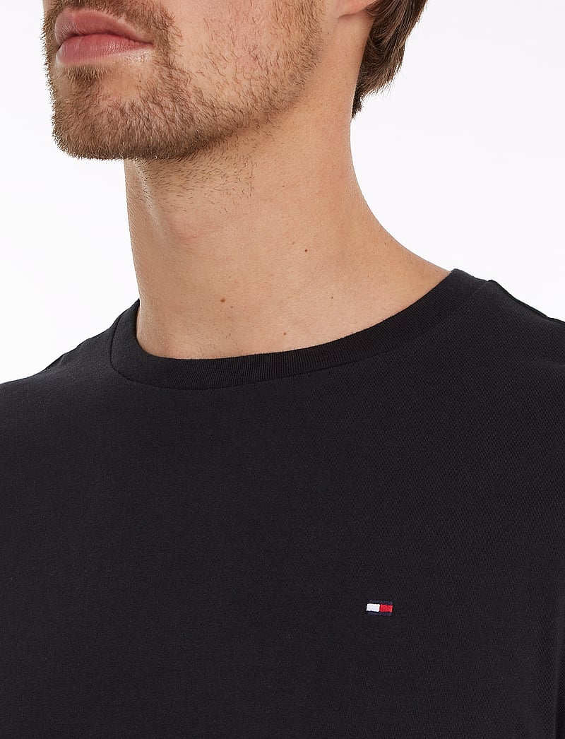 Tommy Hilfiger - ESSENTIAL REG FIT SOLID TEE - kortärmade t-shirts - black - 3