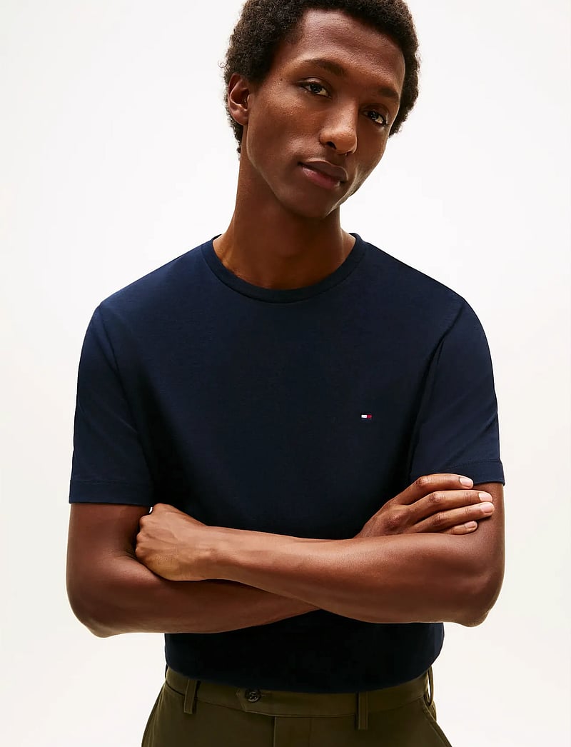 Tommy Hilfiger - ESSENTIAL REG FIT SOLID TEE - kurzärmelig - desert sky - 5