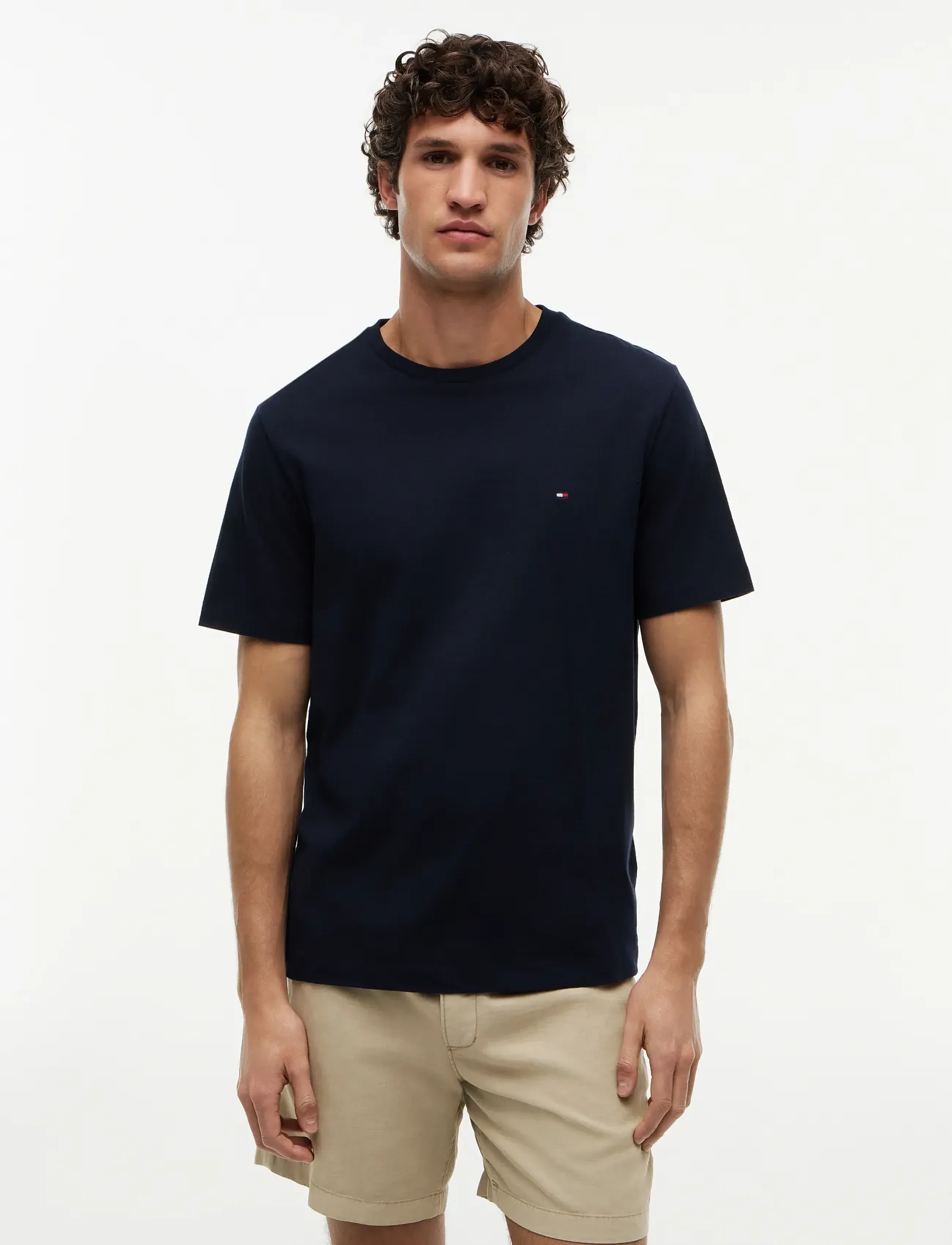 Tommy Hilfiger - ESSENTIAL REG FIT SOLID TEE - basic t-shirts - navy blue - 0
