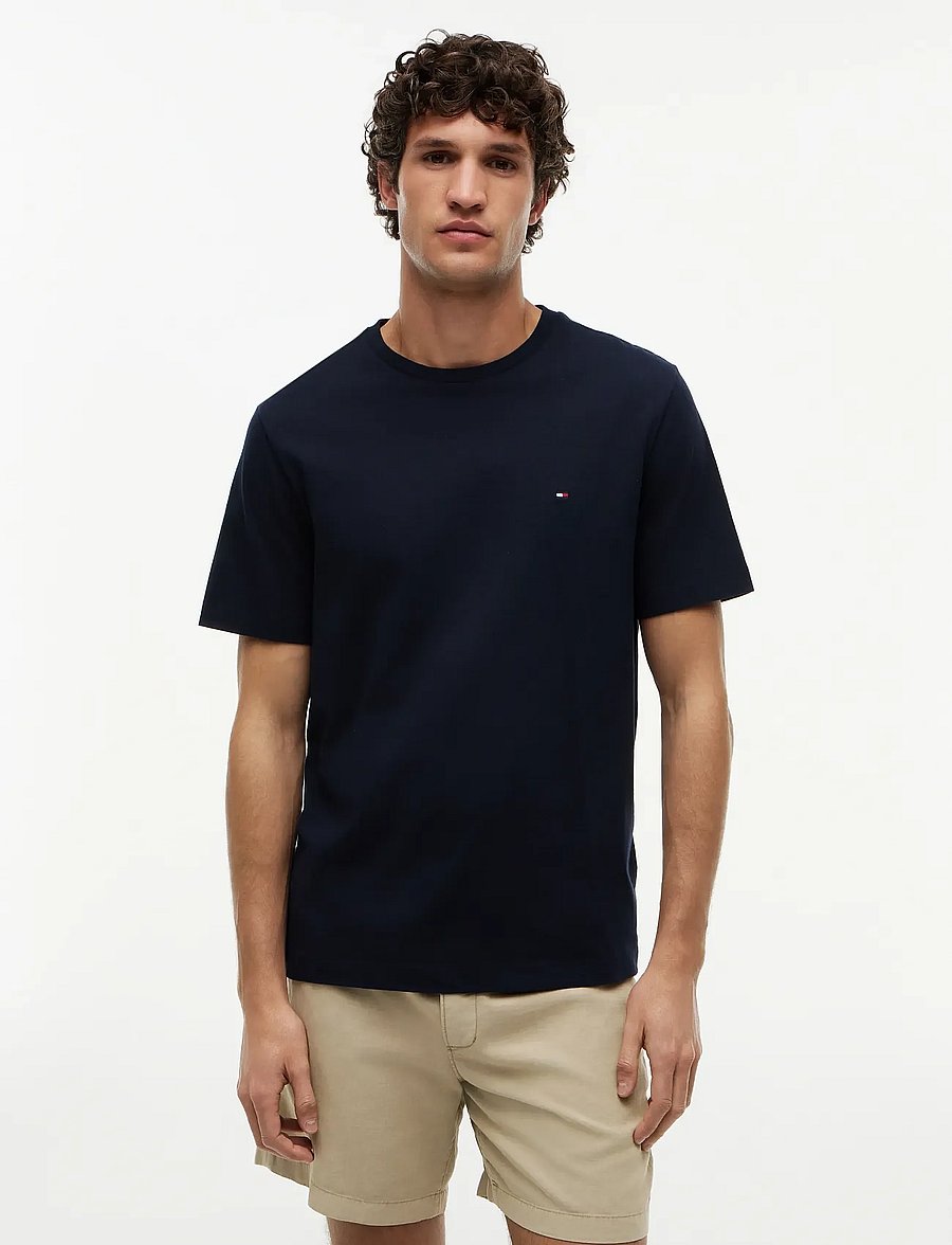Tommy Hilfiger - ESSENTIAL REG FIT SOLID TEE - lühikeste varrukatega t-särgid - navy blue - 0