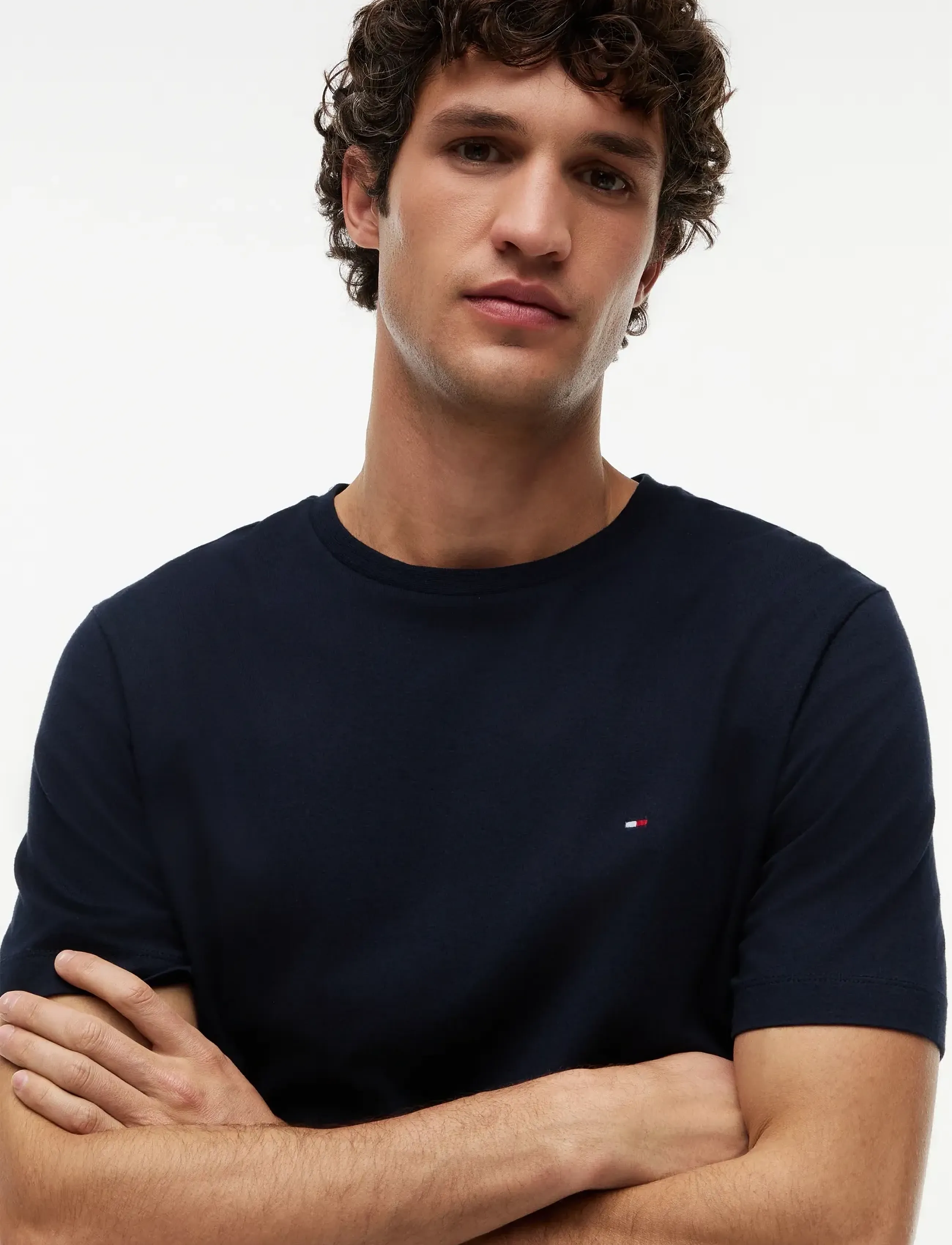 Tommy Hilfiger - ESSENTIAL REG FIT SOLID TEE - basic t-shirts - navy blue - 4