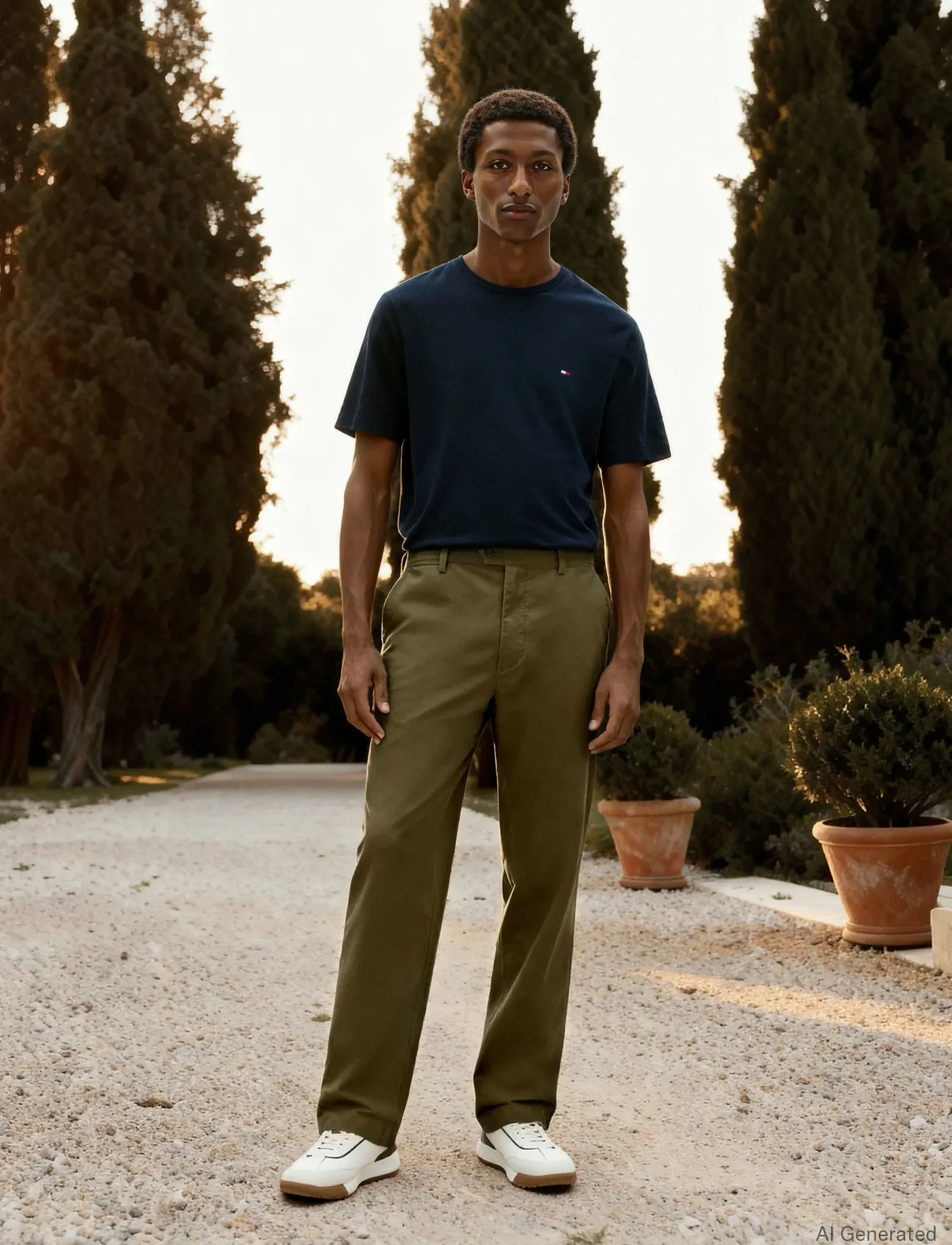 TOMMY HILFIGER Essential Reg Fit Solid Tee t-shirts - bas herr – bild 7