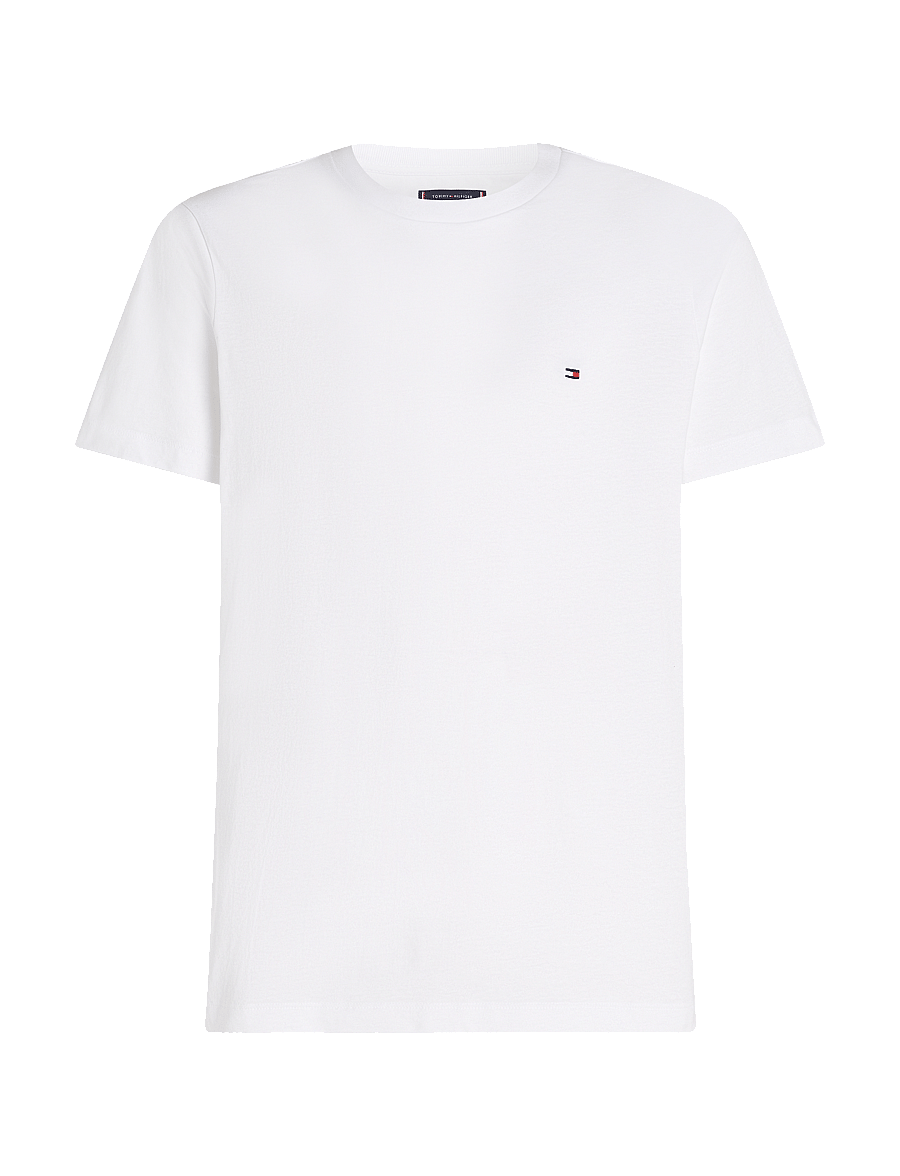 Tommy Hilfiger - ESSENTIAL REG FIT SOLID TEE - short-sleeved t-shirts - white - 1