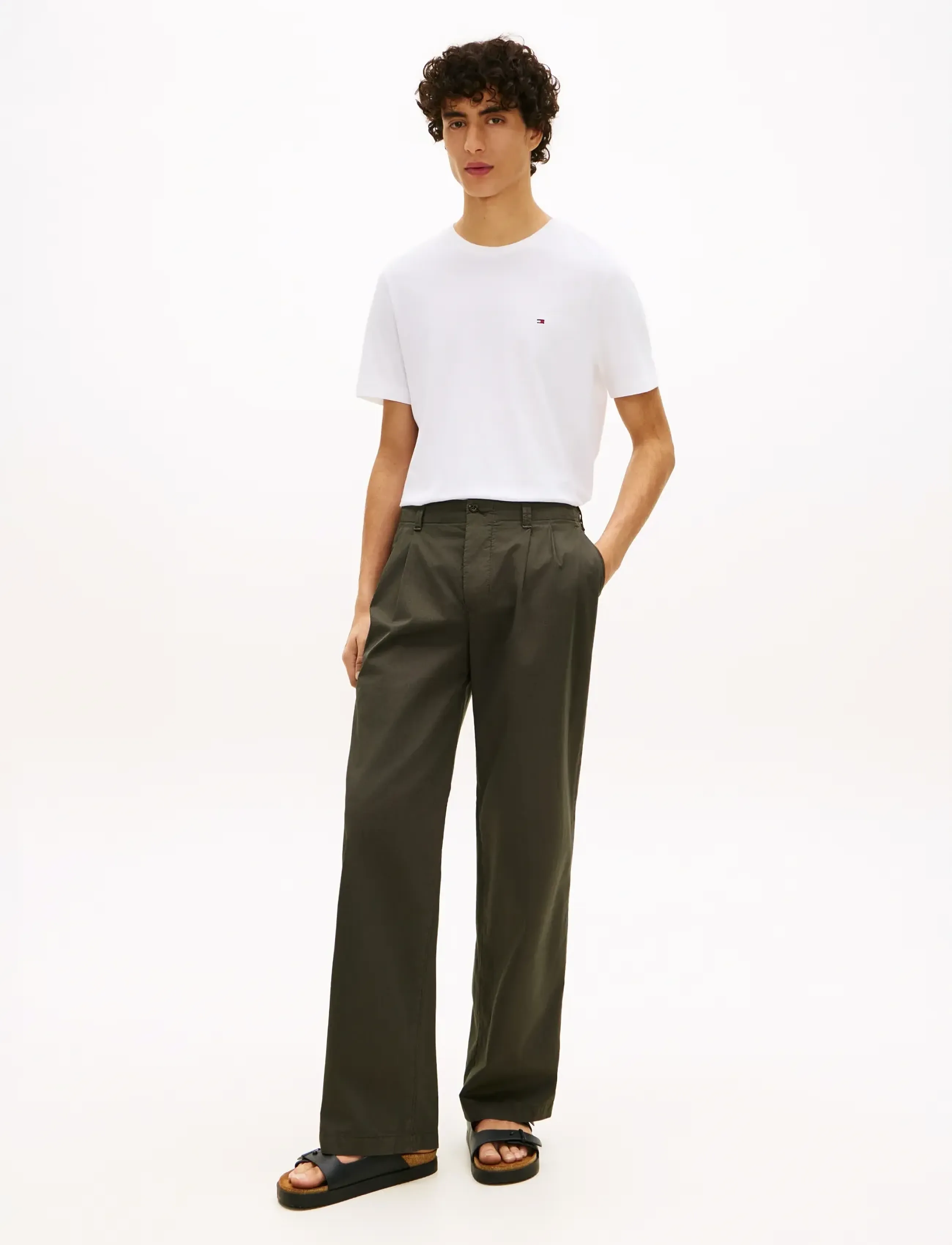 Tommy Hilfiger - ESSENTIAL REG FIT SOLID TEE - basic t-shirts - white - 4