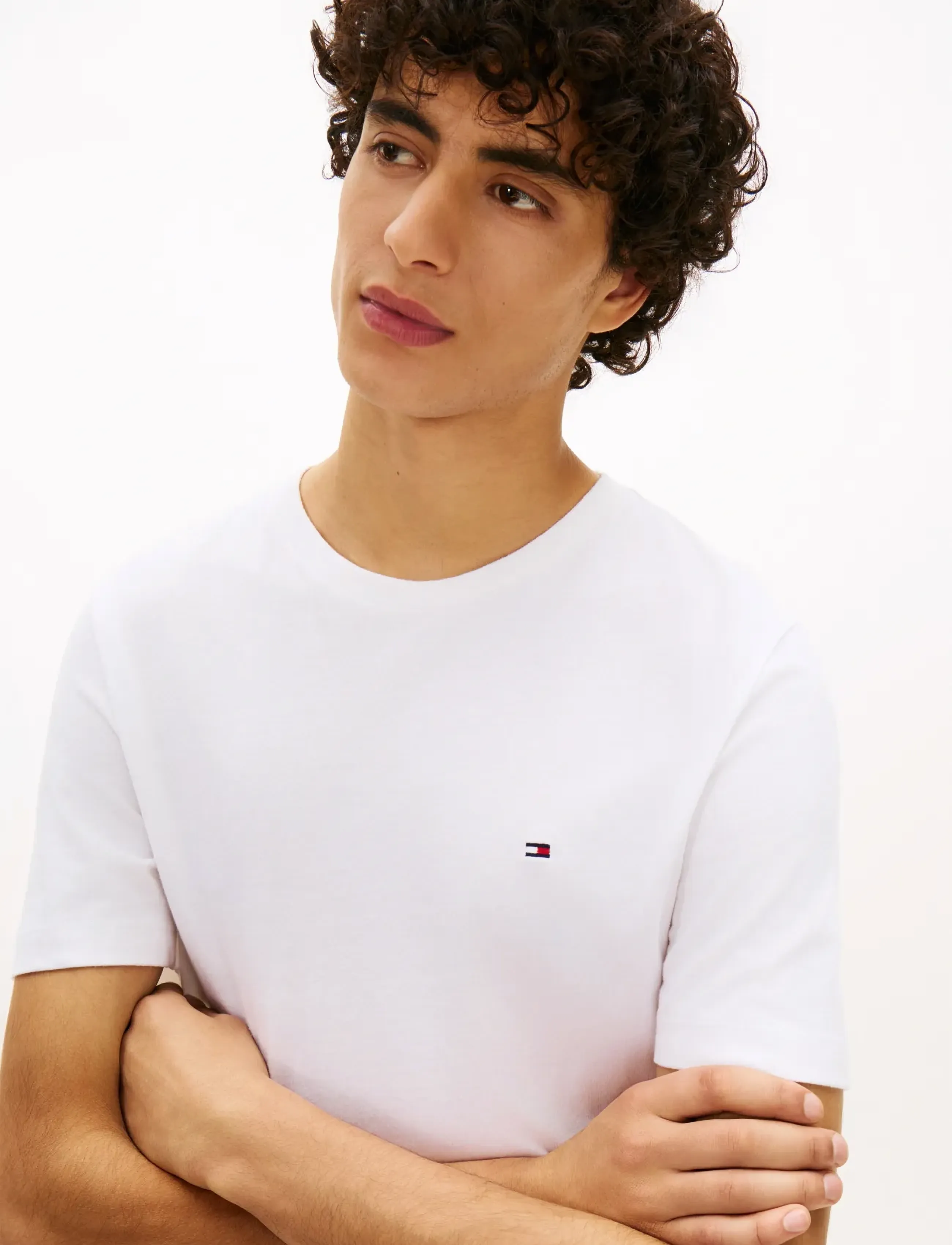 Tommy Hilfiger - ESSENTIAL REG FIT SOLID TEE - basic t-shirts - white - 5