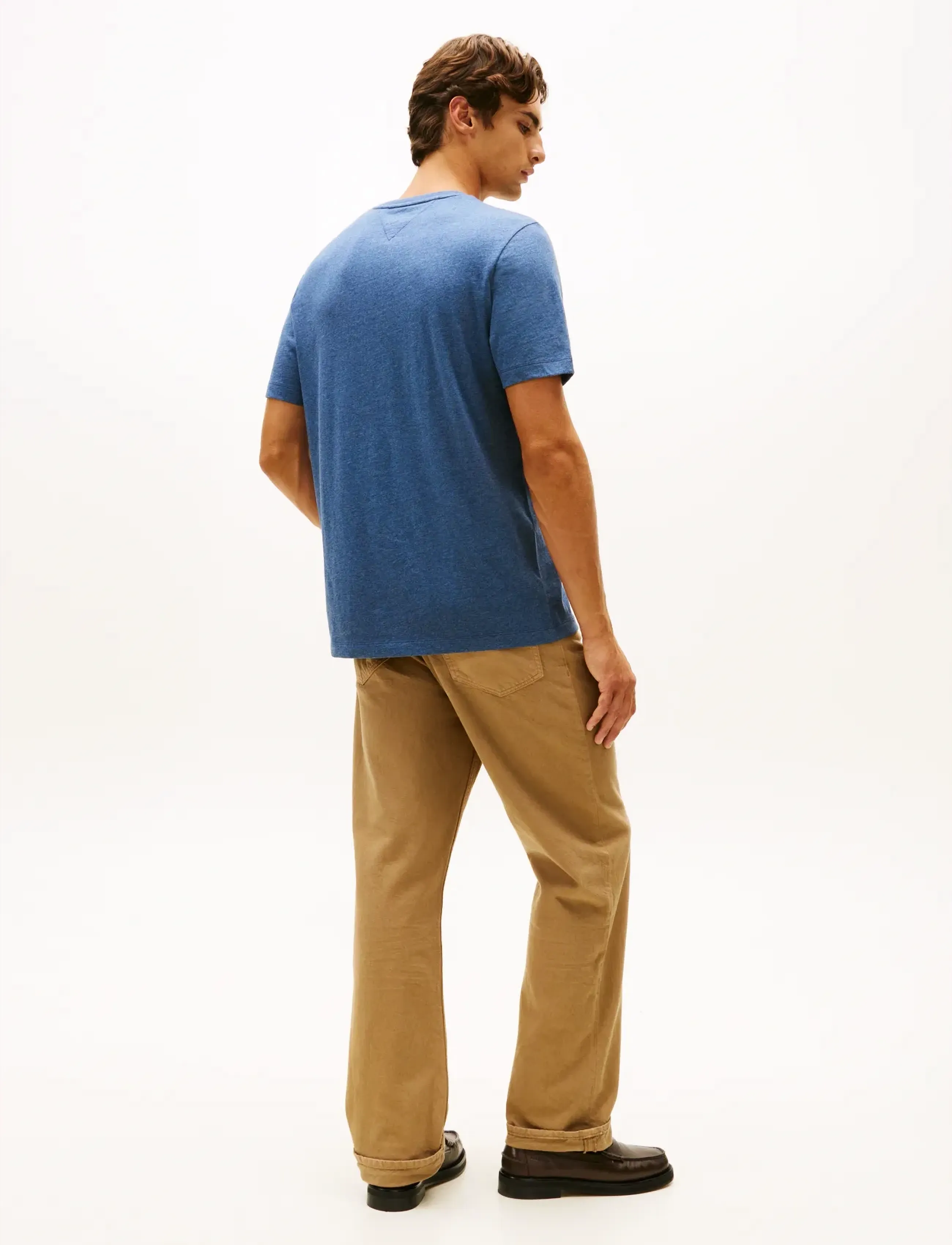 Tommy Hilfiger - ESSENTIAL REG FIT HEATHER TEE - short-sleeved t-shirts - aegean sea heather - 2