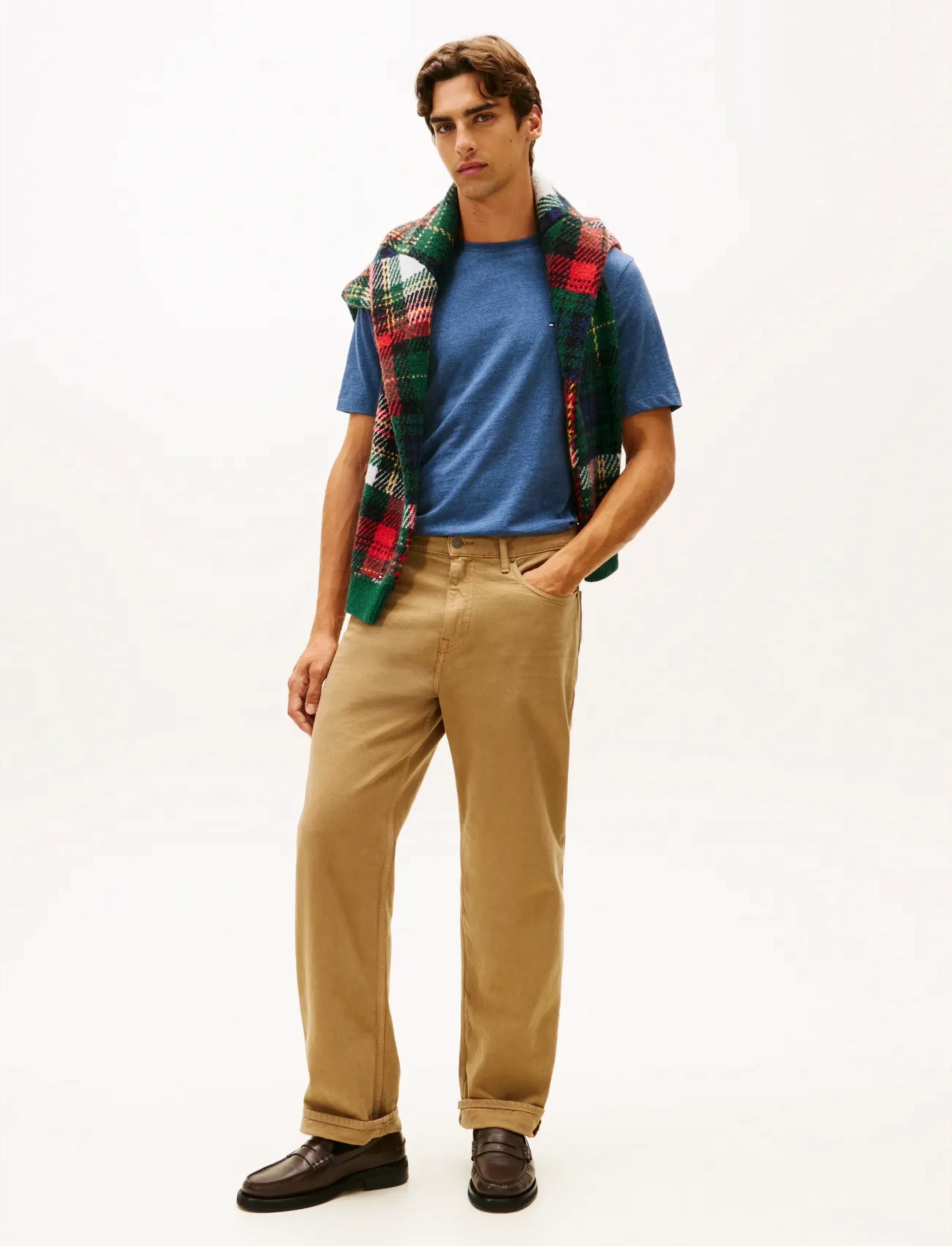 Tommy Hilfiger - ESSENTIAL REG FIT HEATHER TEE - short-sleeved t-shirts - aegean sea heather - 3
