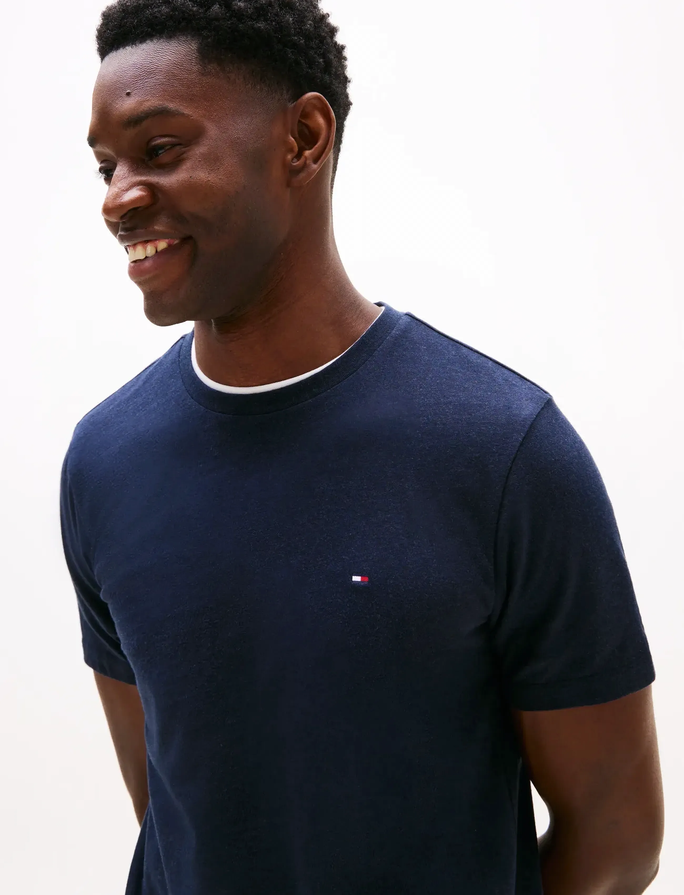 Tommy Hilfiger - ESSENTIAL REG FIT HEATHER TEE - kortærmede t-shirts - desert sky heather - 5