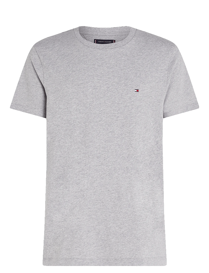 Tommy Hilfiger - ESSENTIAL REG FIT HEATHER TEE - lühikeste varrukatega t-särgid - light grey heather - 1