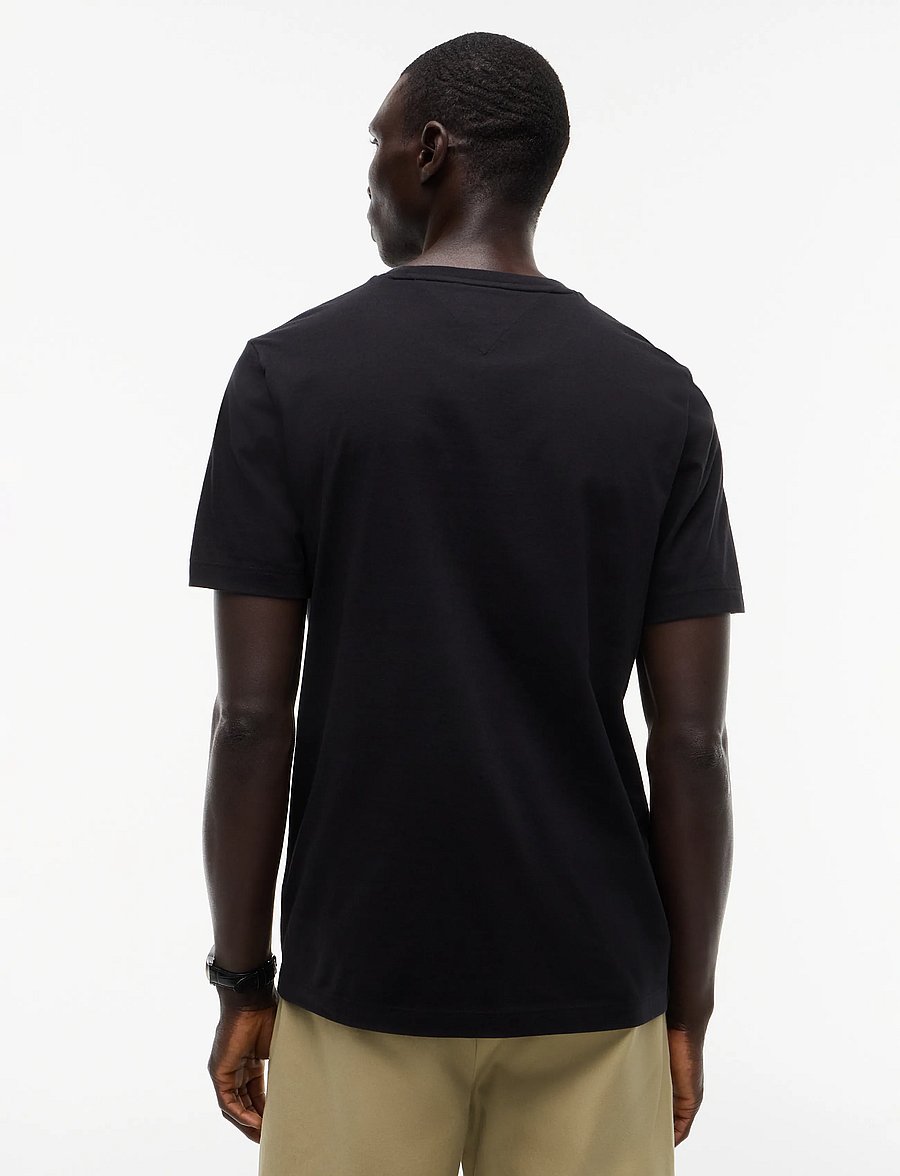 Tommy Hilfiger - ESSENTIAL SOLID POCKET TEE - kortærmede t-shirts - black - 3