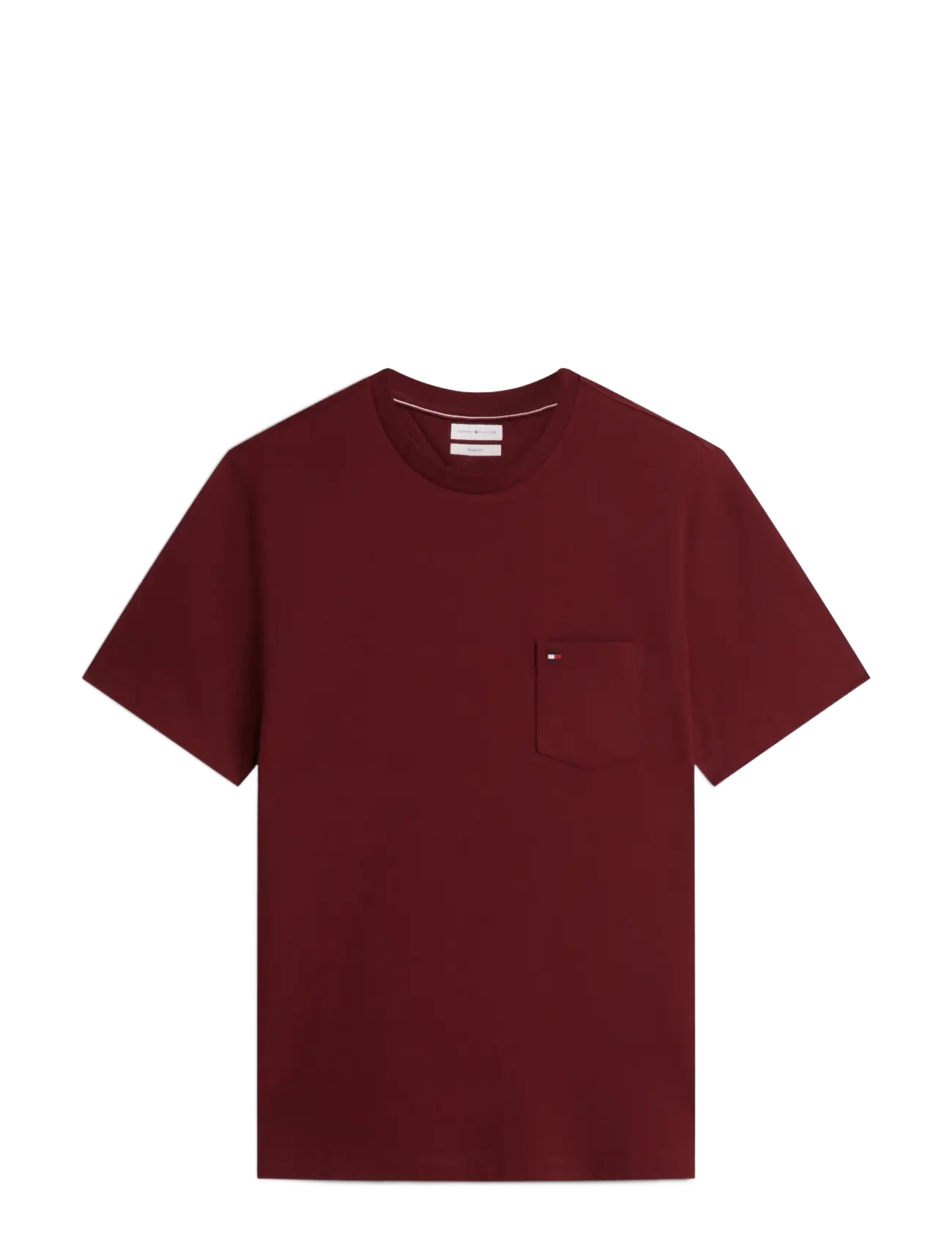 Tommy Hilfiger - ESSENTIAL SOLID POCKET T-SHIRT - lühikeste varrukatega t-särgid - burgundy - 1