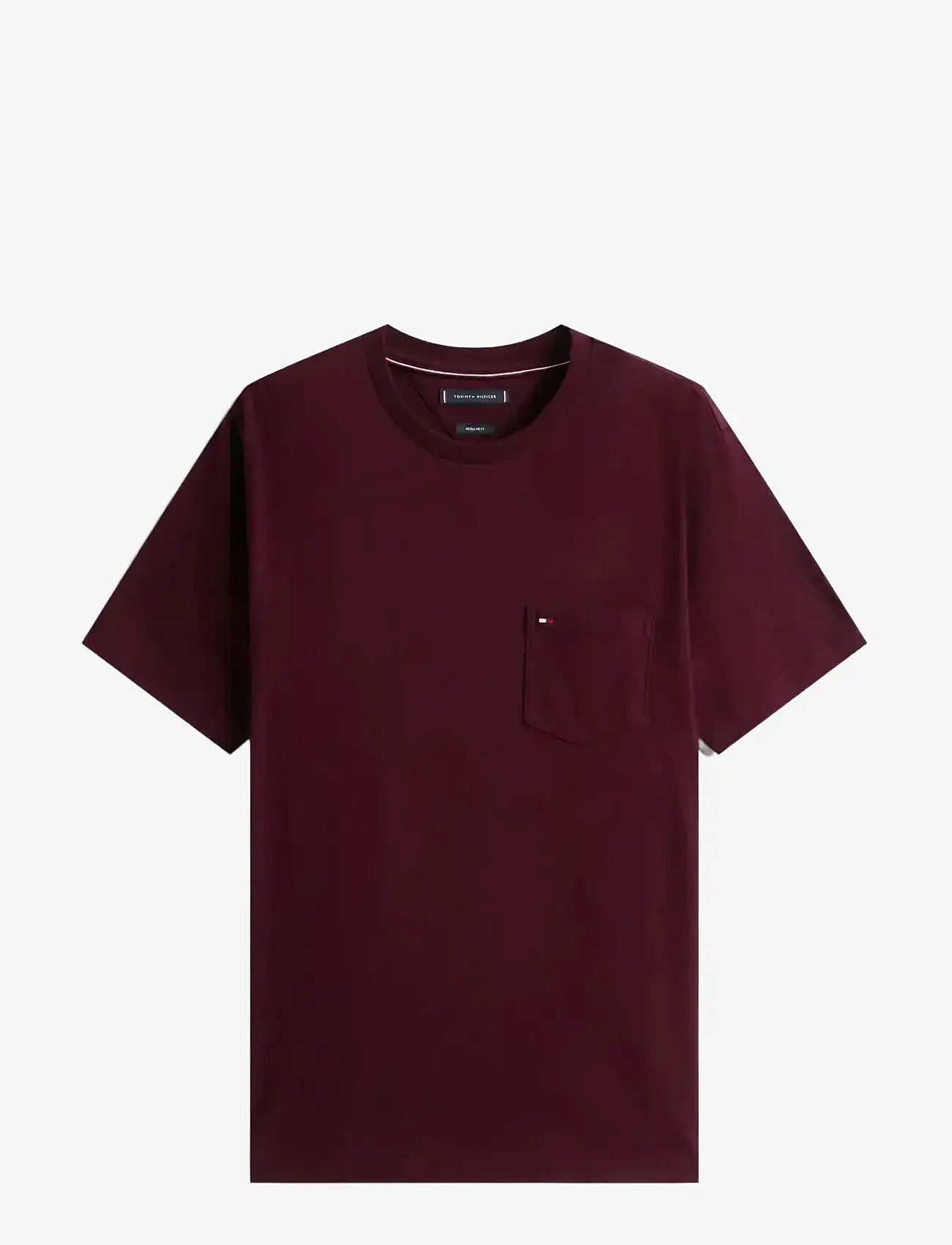 Tommy Hilfiger - ESSENTIAL SOLID POCKET TEE - efterårstøj - deep burgundy - 0