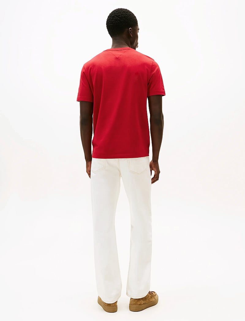Tommy Hilfiger - ESSENTIAL SOLID POCKET TEE - lühikeste varrukatega t-särgid - medium red - 3
