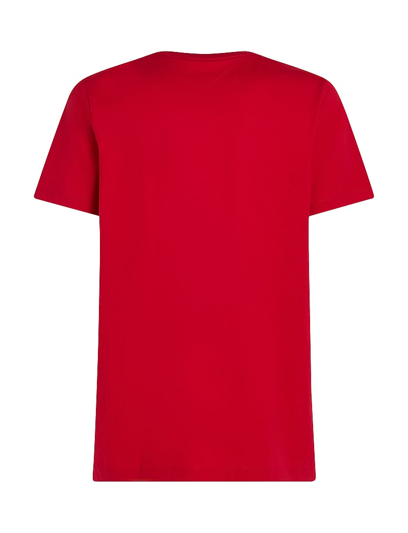 Tommy Hilfiger - ESSENTIAL SOLID POCKET TEE - lühikeste varrukatega t-särgid - medium red - 5