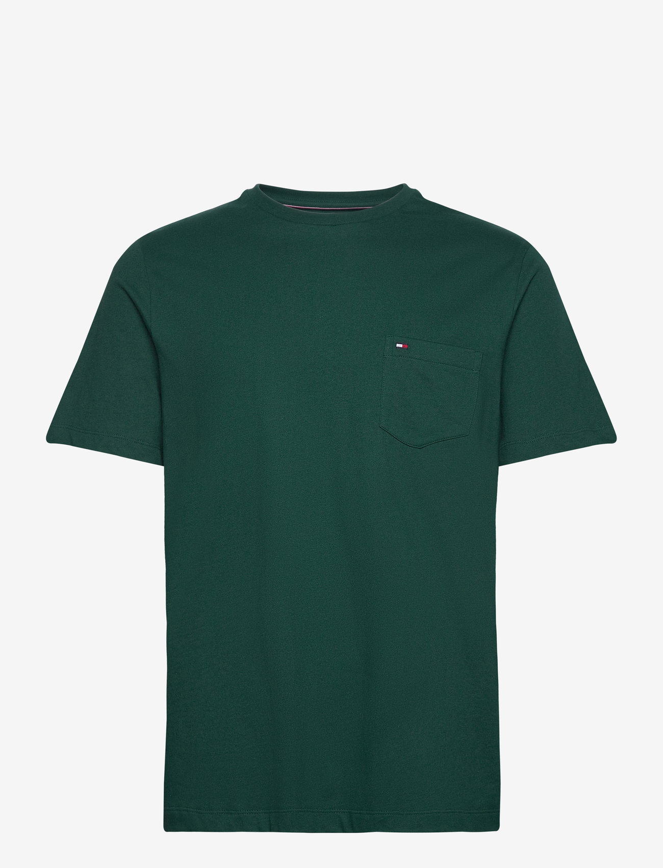 Tommy Hilfiger - ESSENTIAL SOLID POCKET TEE - lühikeste varrukatega t-särgid - ornamental green - 0