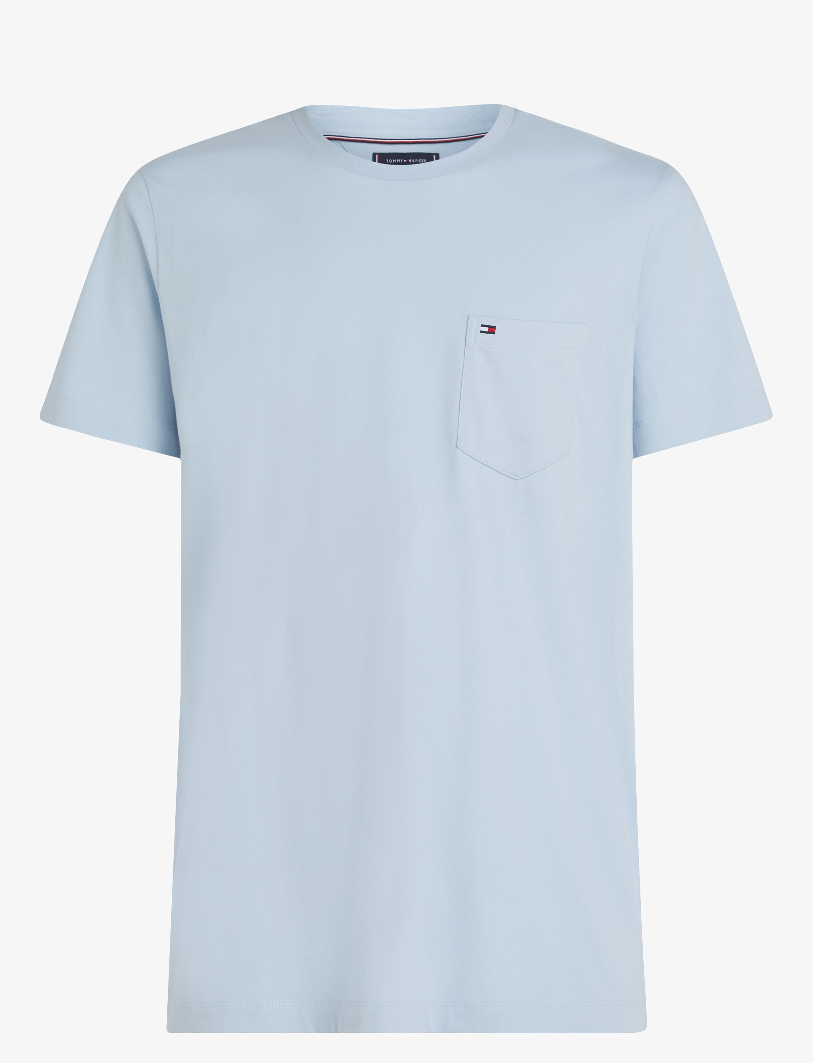Tommy Hilfiger - ESSENTIAL SOLID POCKET T-SHIRT - kortærmede t-shirts - sky blue - 1