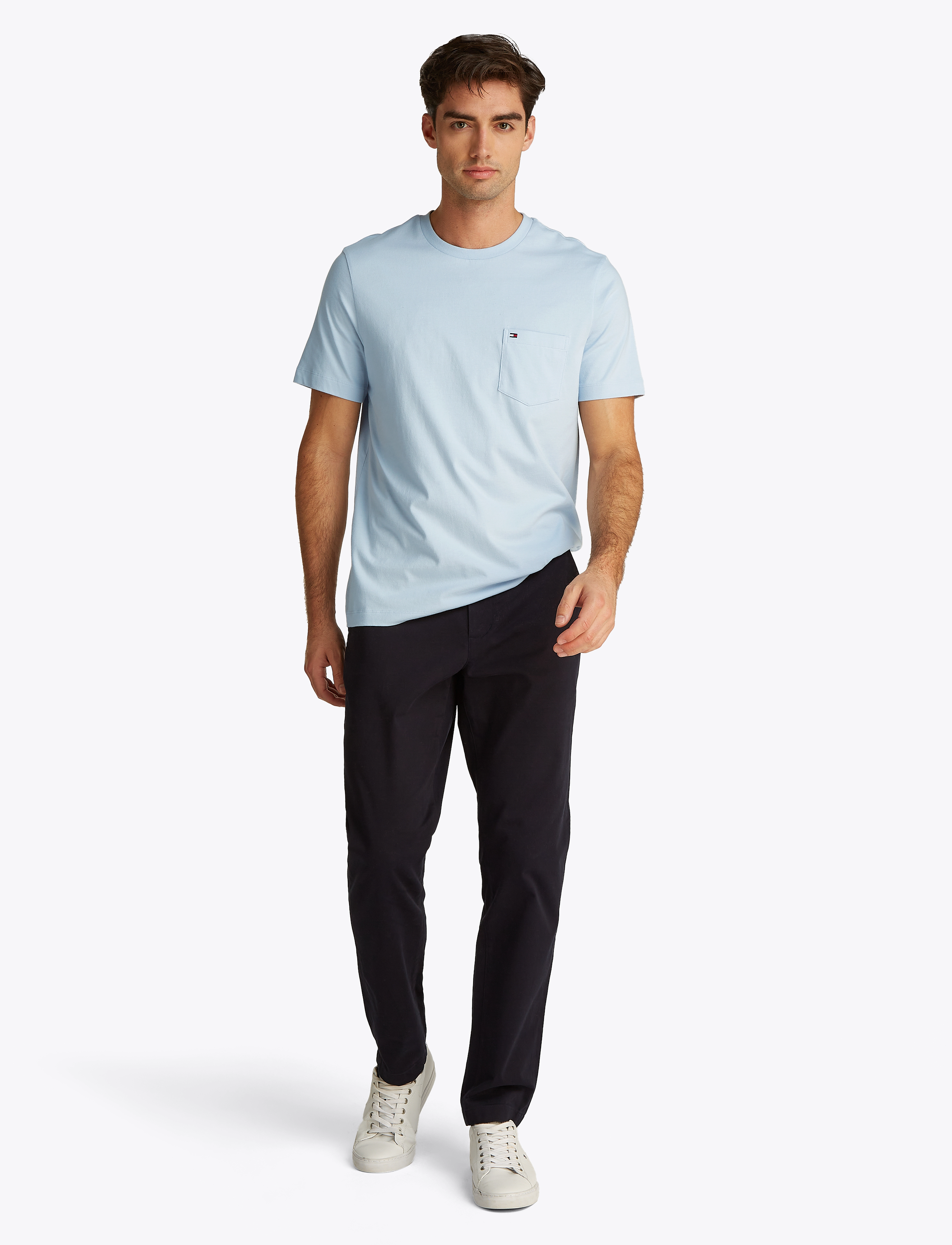 Tommy Hilfiger - ESSENTIAL SOLID POCKET T-SHIRT - kortærmede t-shirts - sky blue - 5