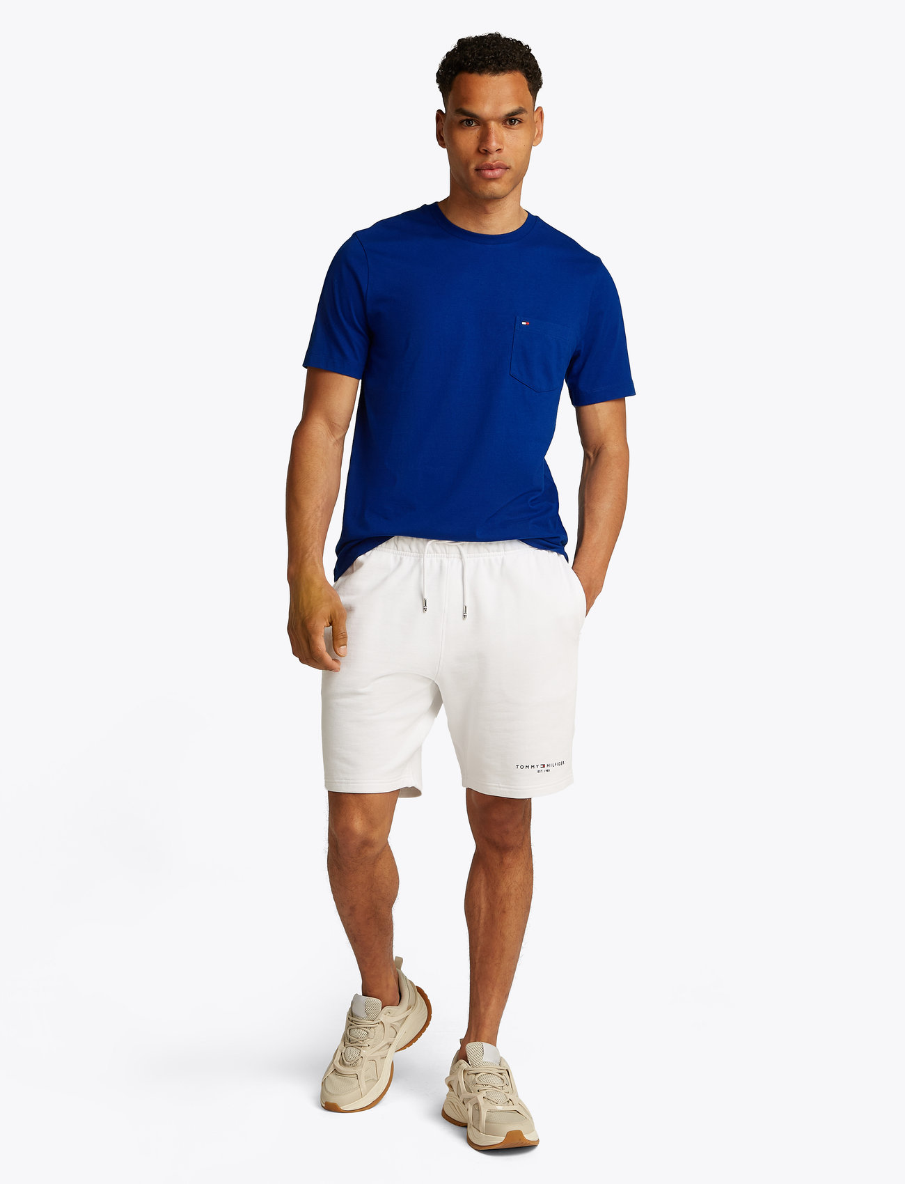 Tommy Hilfiger - ESSENTIAL SOLID POCKET TEE - efterårstøj - wedge blue - 5