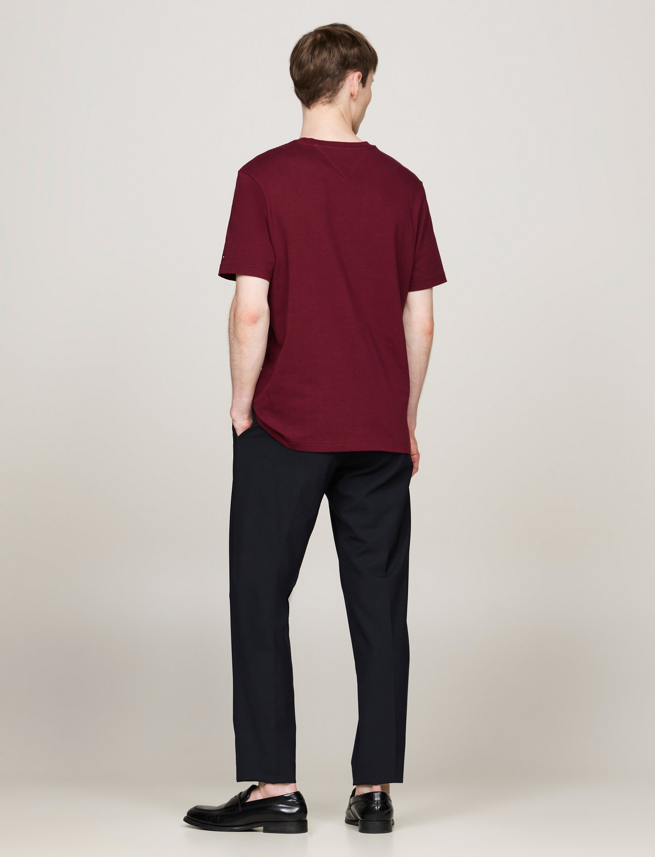 Tommy Hilfiger - SMALL CREST EMBRO TEE - deep rouge - 5