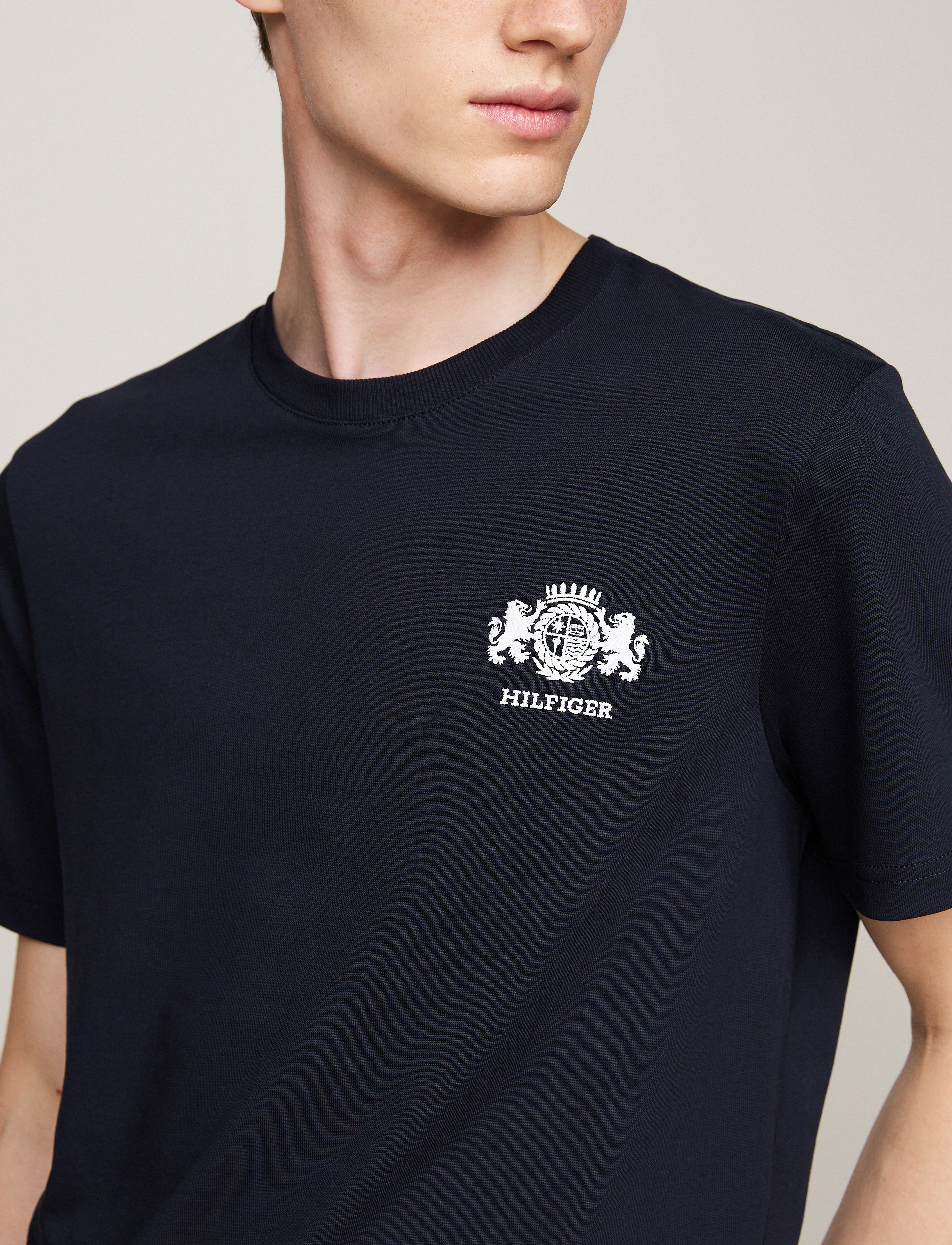 Tommy Hilfiger - SMALL CREST EMBRO TEE - desert sky - 3