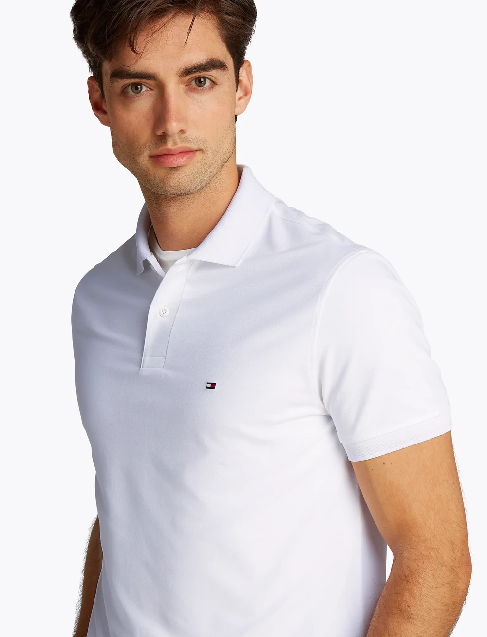 Tommy Hilfiger - PERFORMANCE PIQUE REG POLO - kortærmede poloer - white - 5