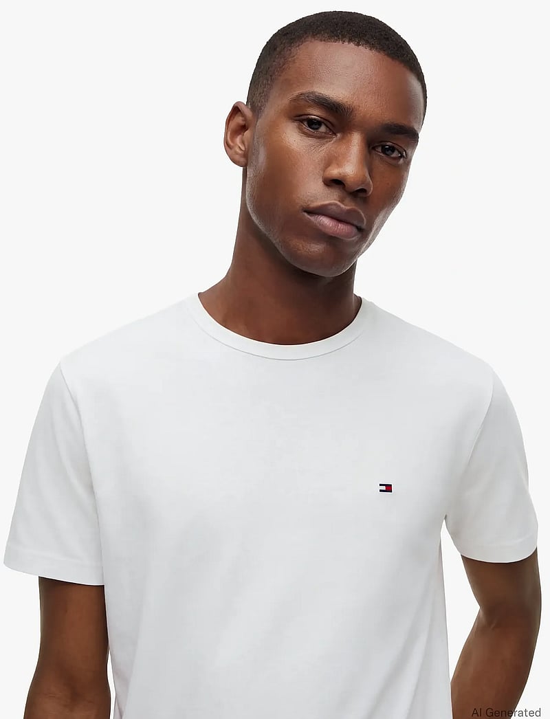 Tommy Hilfiger - PERFORMANCE TEE - kortærmede t-shirts - white - 4