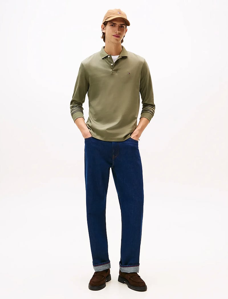 Tommy Hilfiger - L/S LIQUID COTTON REG POLO - langærmede poloer - battle green - 3