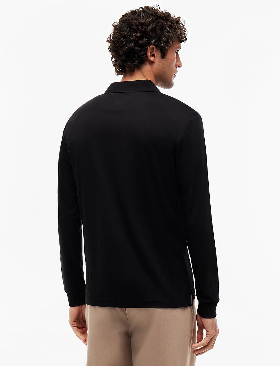 Tommy Hilfiger - L/S LIQUID COTTON REG POLO - langärmelig - black - 2