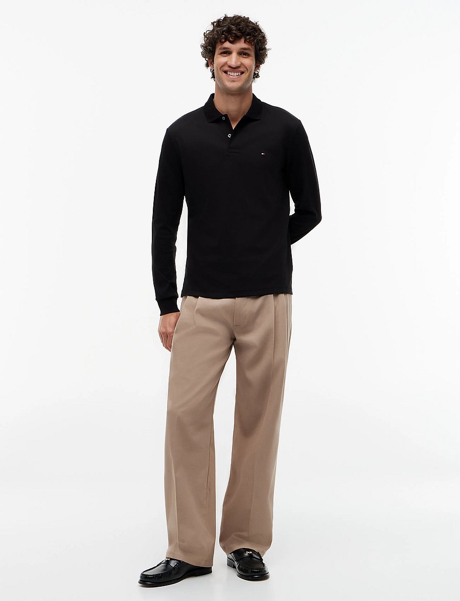 Tommy Hilfiger - L/S LIQUID COTTON REG POLO - langärmelig - black - 4