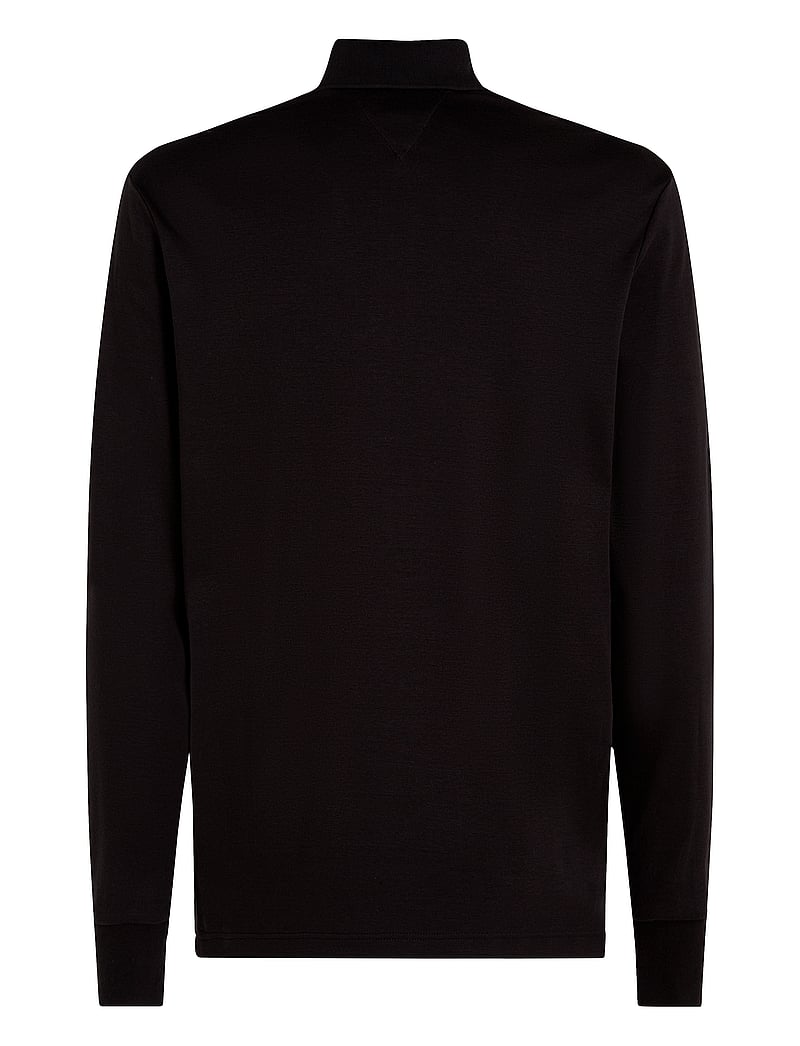 Tommy Hilfiger - L/S LIQUID COTTON REG POLO - langærmede poloer - black - 2