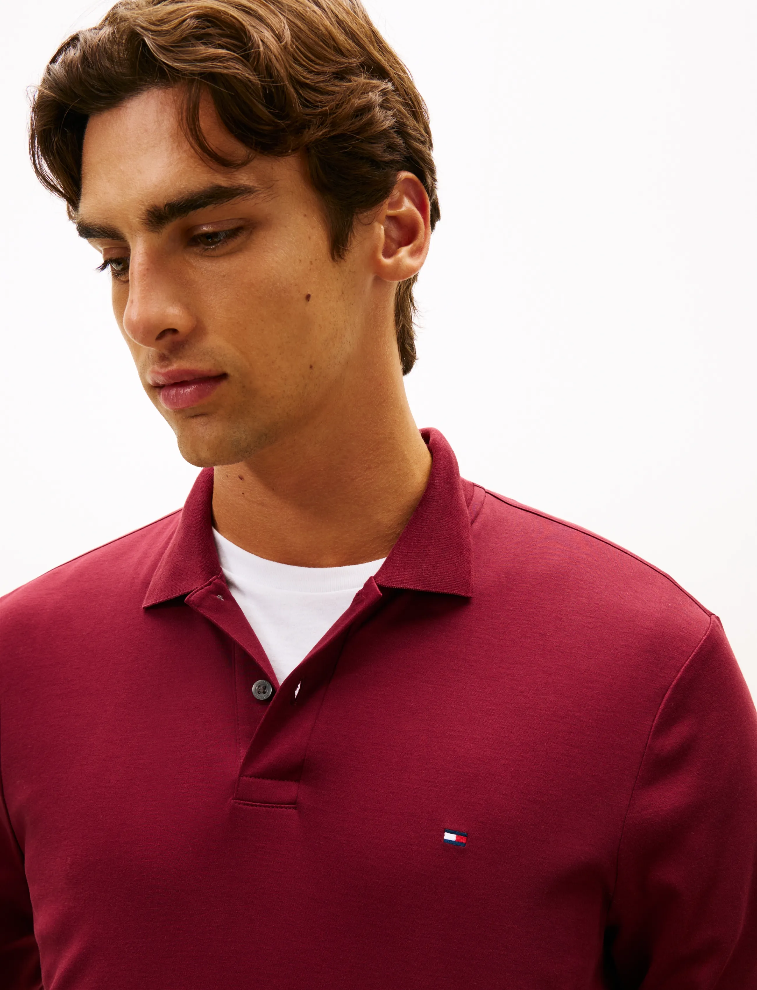 Tommy Hilfiger - L/S LIQUID COTTON REG POLO - langärmelig - burgundy - 4