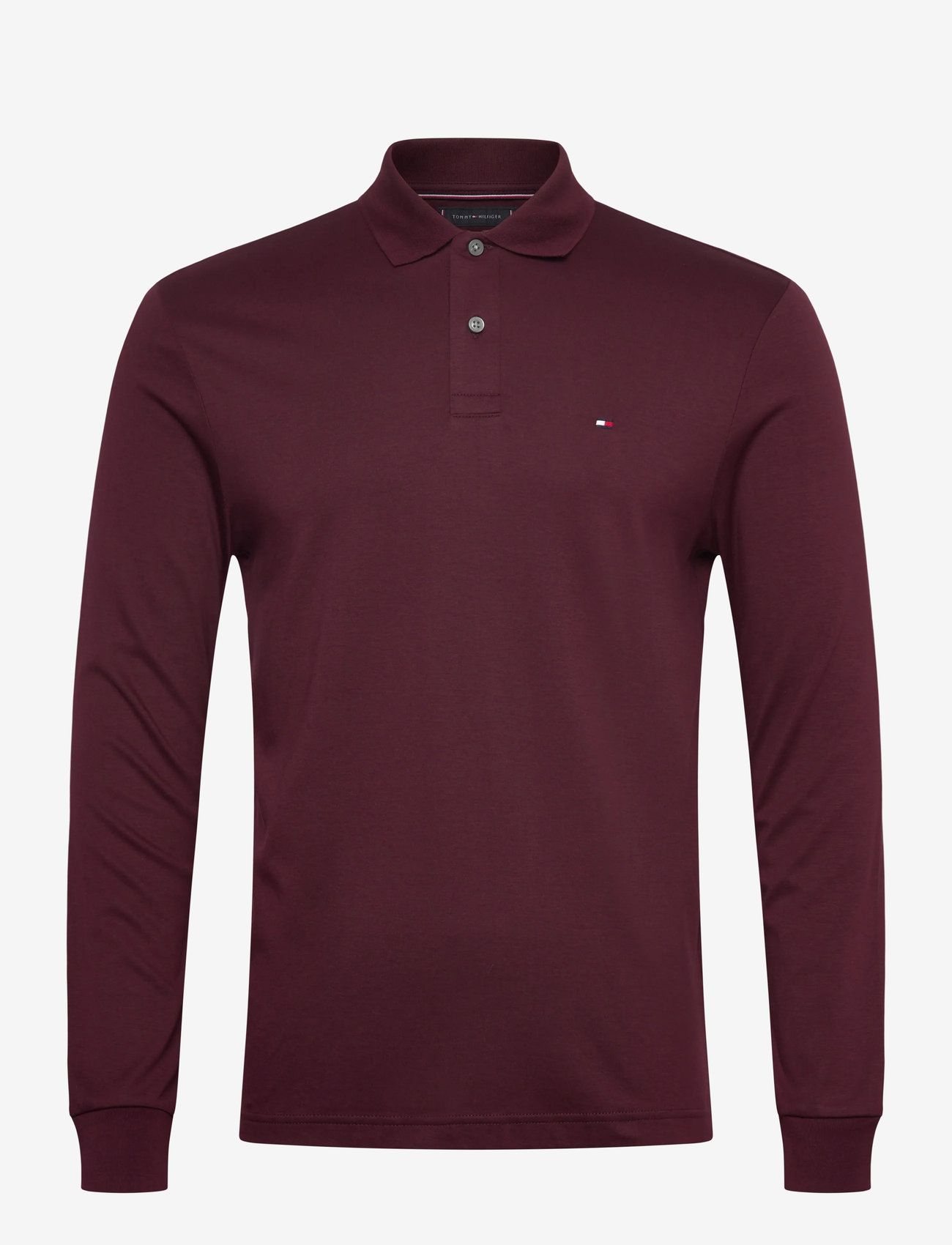 Tommy Hilfiger - L/S LIQUID COTTON REG POLO - langærmede poloer - deep burgundy - 1