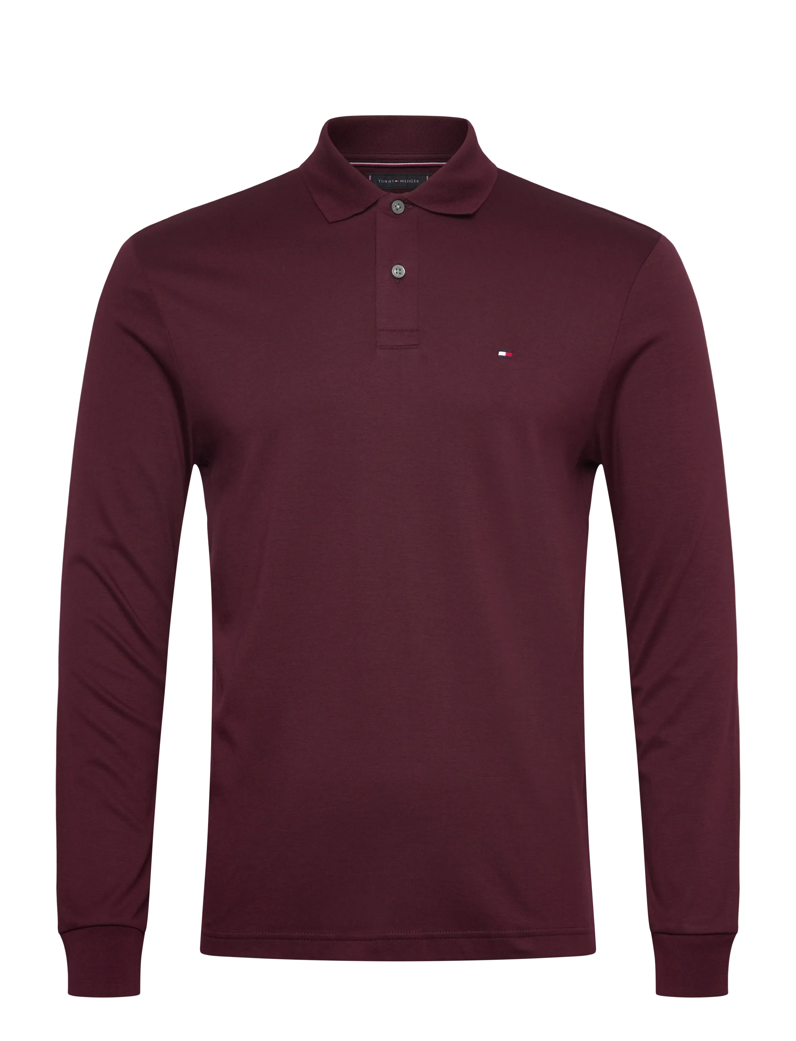 Tommy Hilfiger L/S LIQUID COTTON REG POLO - Pikéer - DEEP BURGUNDY / burgundy